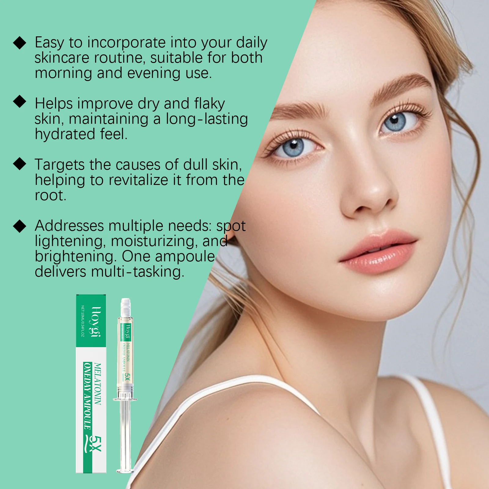 Facial Moisturizing Serum for Hydration, Brightening & Dark Spot Reduction with Glutathione 7 facial moisturizing serum glutathione ampoule 10ml hoy tbhtm9ng desc 7