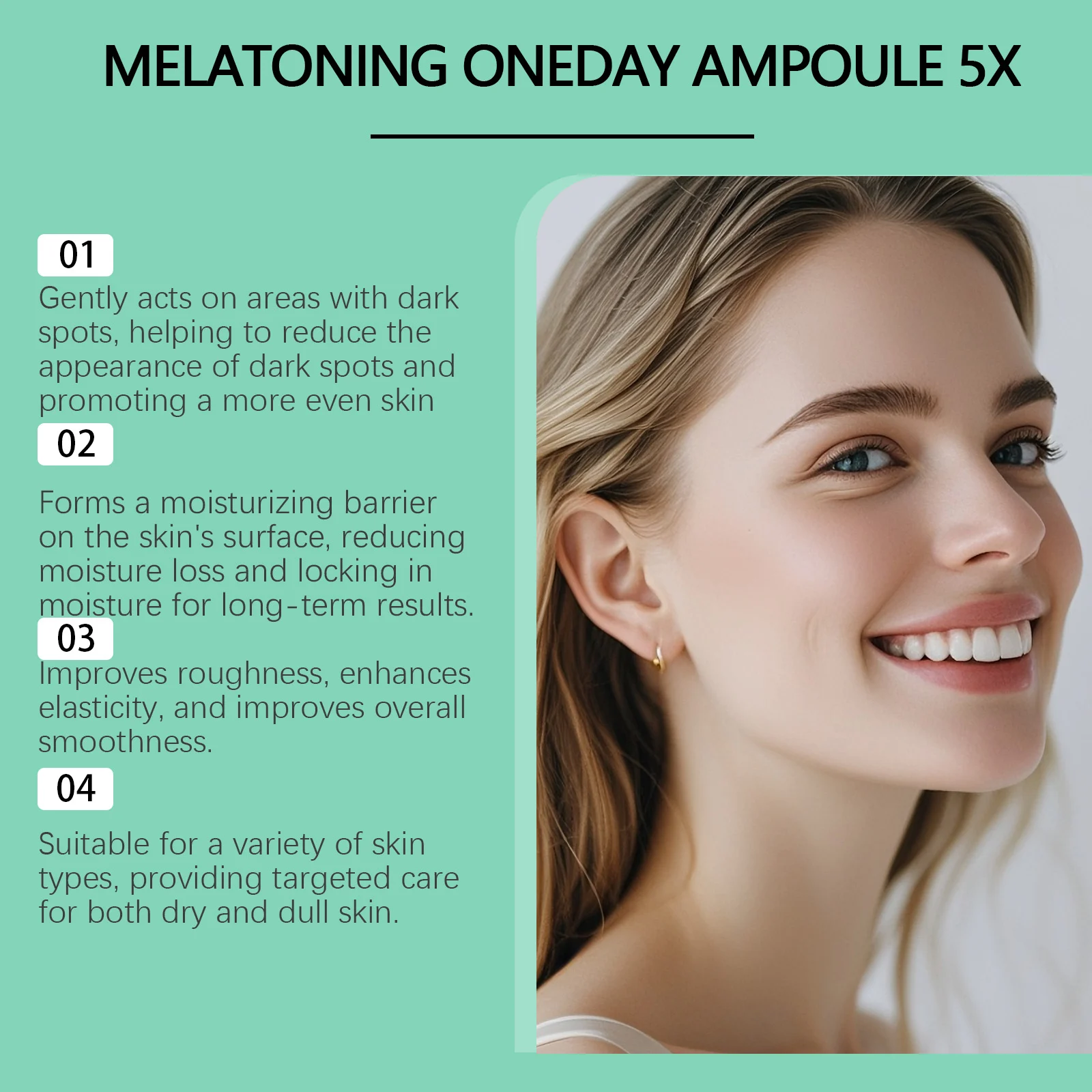 Facial Moisturizing Serum for Hydration, Brightening & Dark Spot Reduction with Glutathione 8 facial moisturizing serum glutathione ampoule 10ml hoy tbhtm9ng desc 8