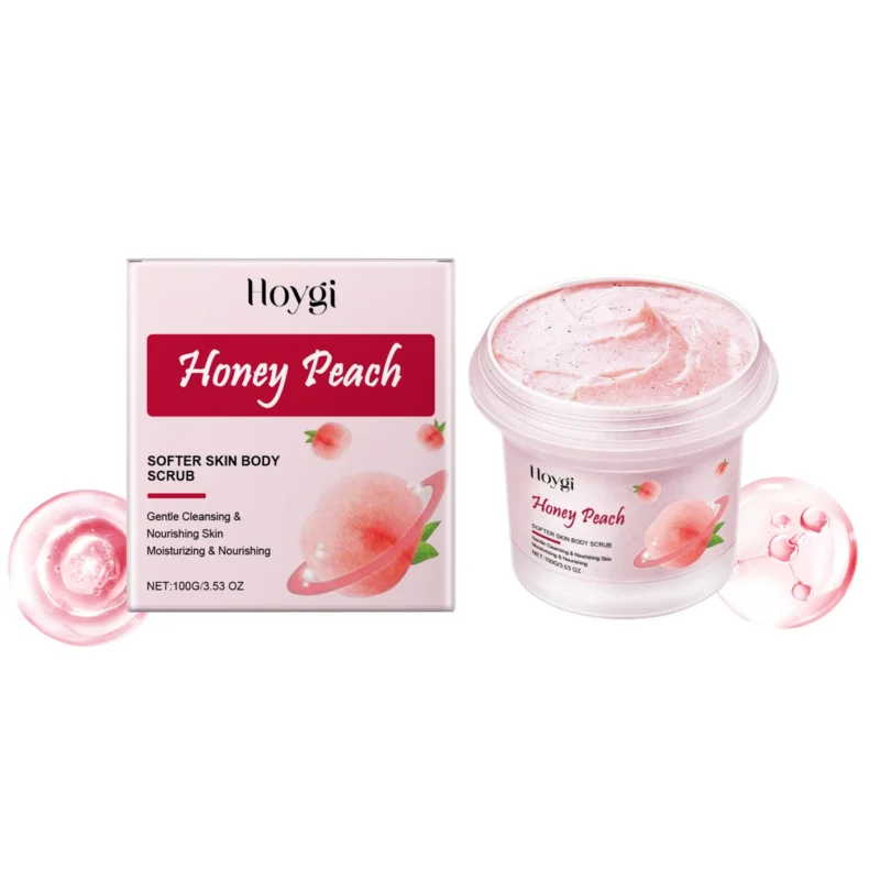 gentle-body-scrub-exfoliator-100g-hoy-unahtm8c-1 Hoygi Gentle Body Scrub Exfoliator 100g for Smooth, Glowing Skin with Honey Peach Scent