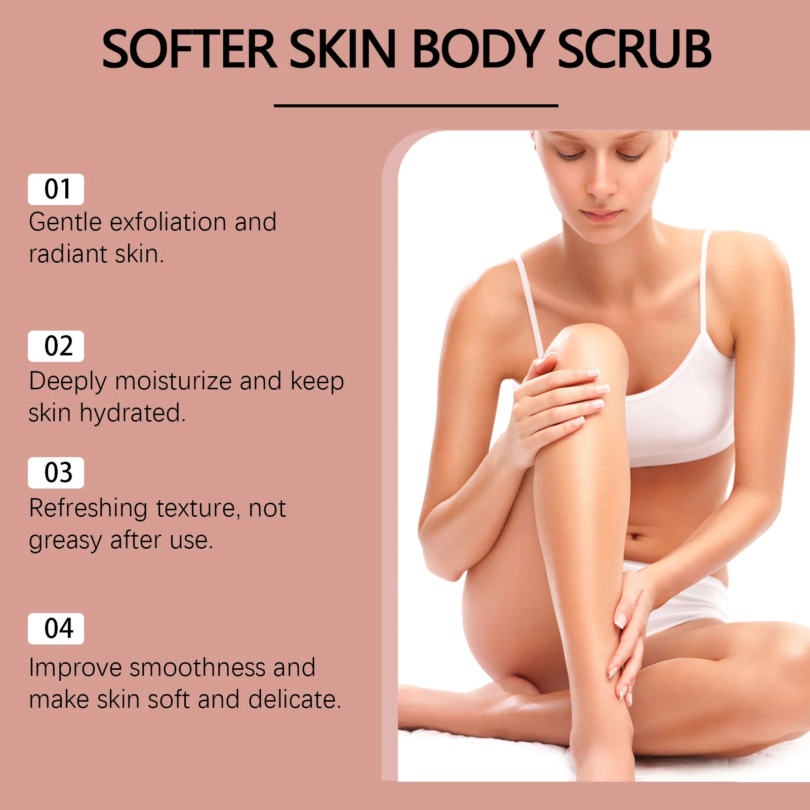 Body Scrub Exfoliator 100g Gentle Skin Polish for Smooth & Glowing Skin 7 gentle body scrub exfoliator 100g hoy unahtm8c desc 7