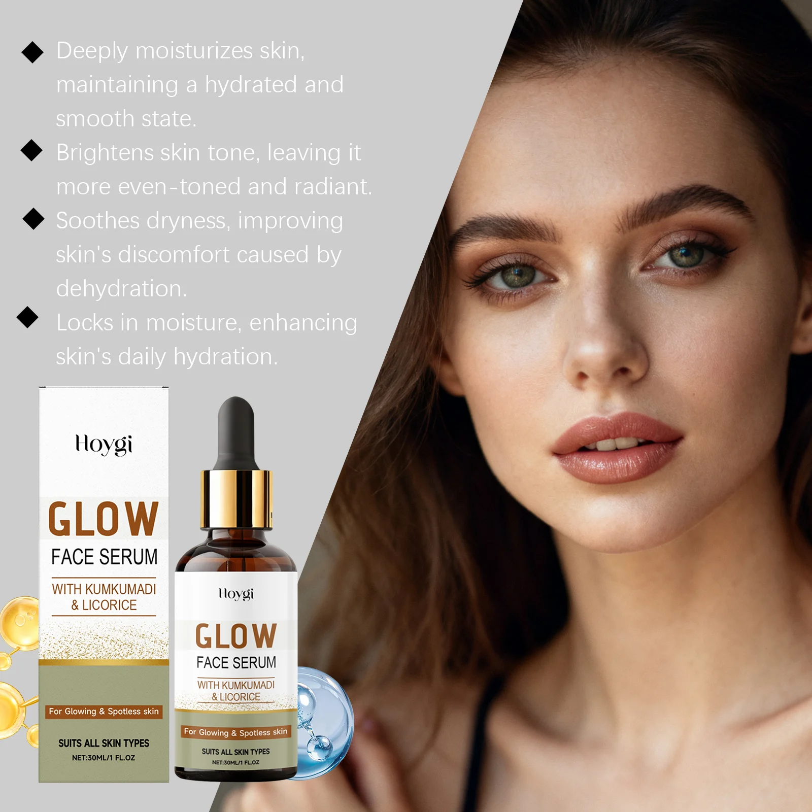 Glow Face Serum With Kumkumadi & Licorice 30ml for Brightening & Hydration 8 glow face serum with kumkumadi licorice 30ml hoy fur5uypp desc 8