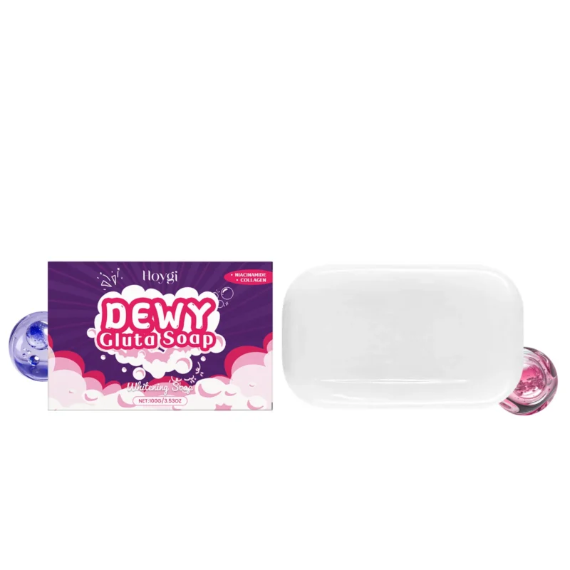 Hoygi Glutathione Soap Bar with Niacinamide for gentle face cleansing, oil control, and skin brightening.