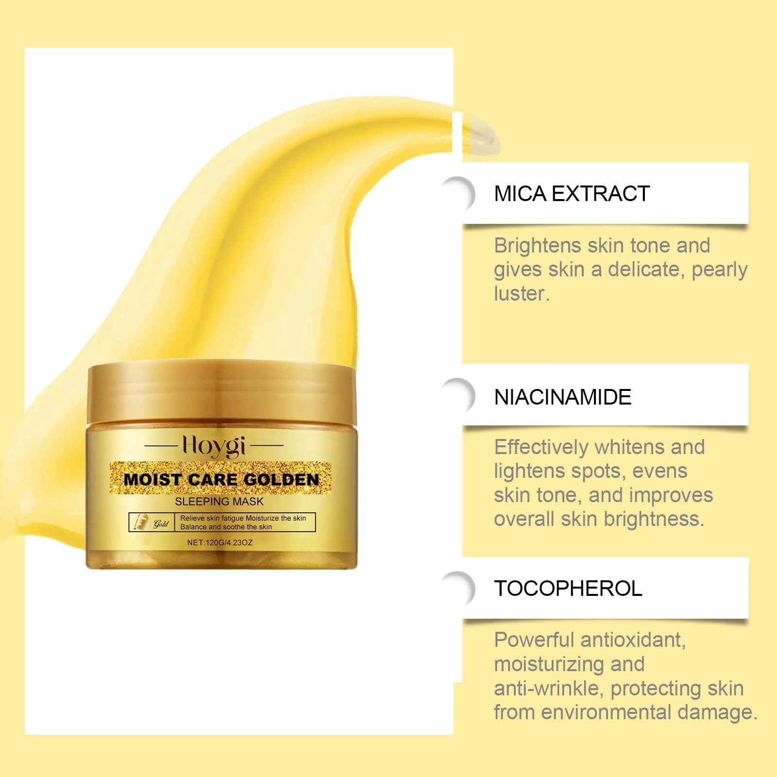 Golden Sleeping Mask 120g Hydrating Anti-Aging Night Treatment for Glowing Skin 8 golden sleeping mask 120g hydrating anti aging hoy uu9ptrer desc 8
