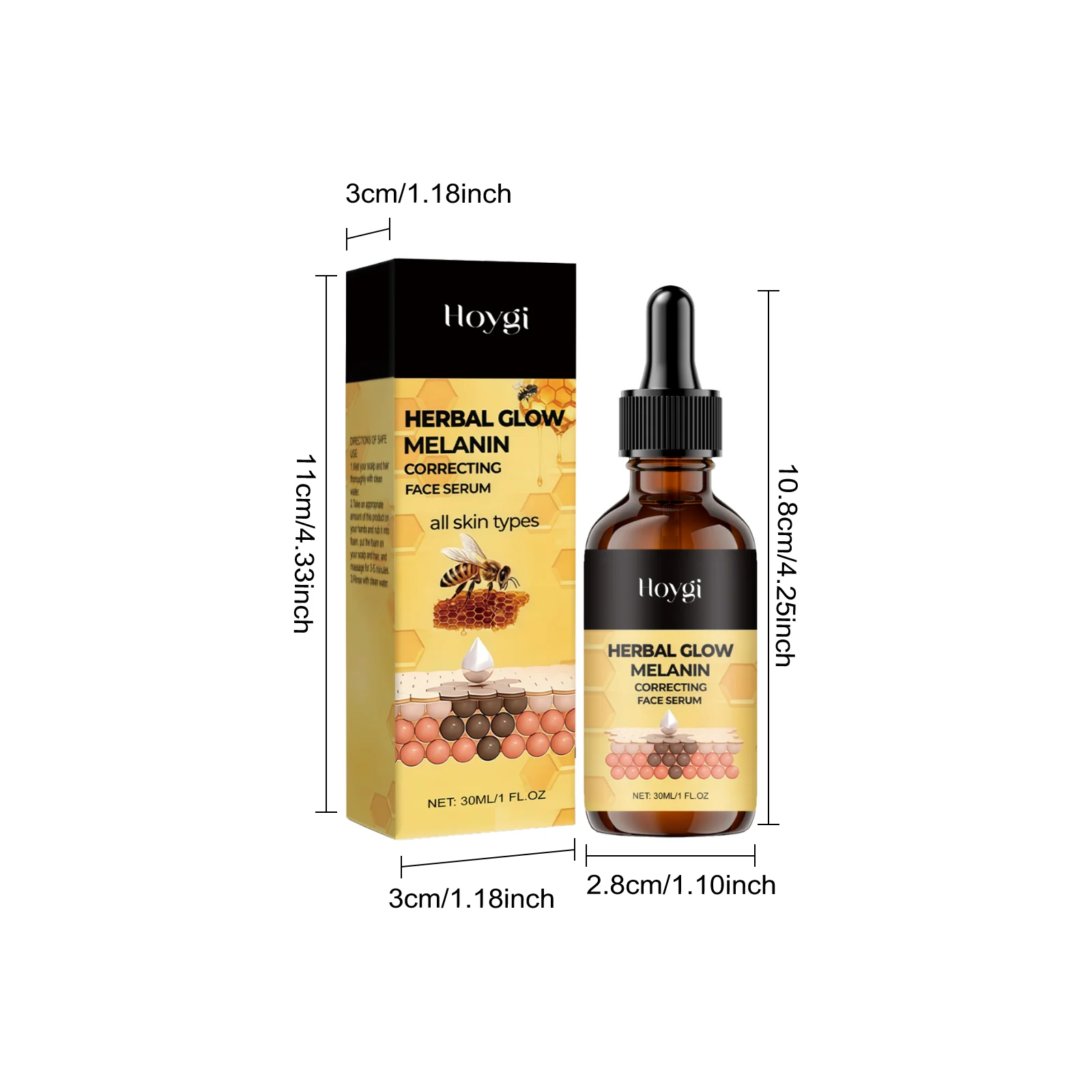Herbal Glow Face Serum 30ml Brightening Anti-Aging Moisturizing Facial Treatment 1 herbal glow face serum 30ml hoy uc4kgjyw desc 1