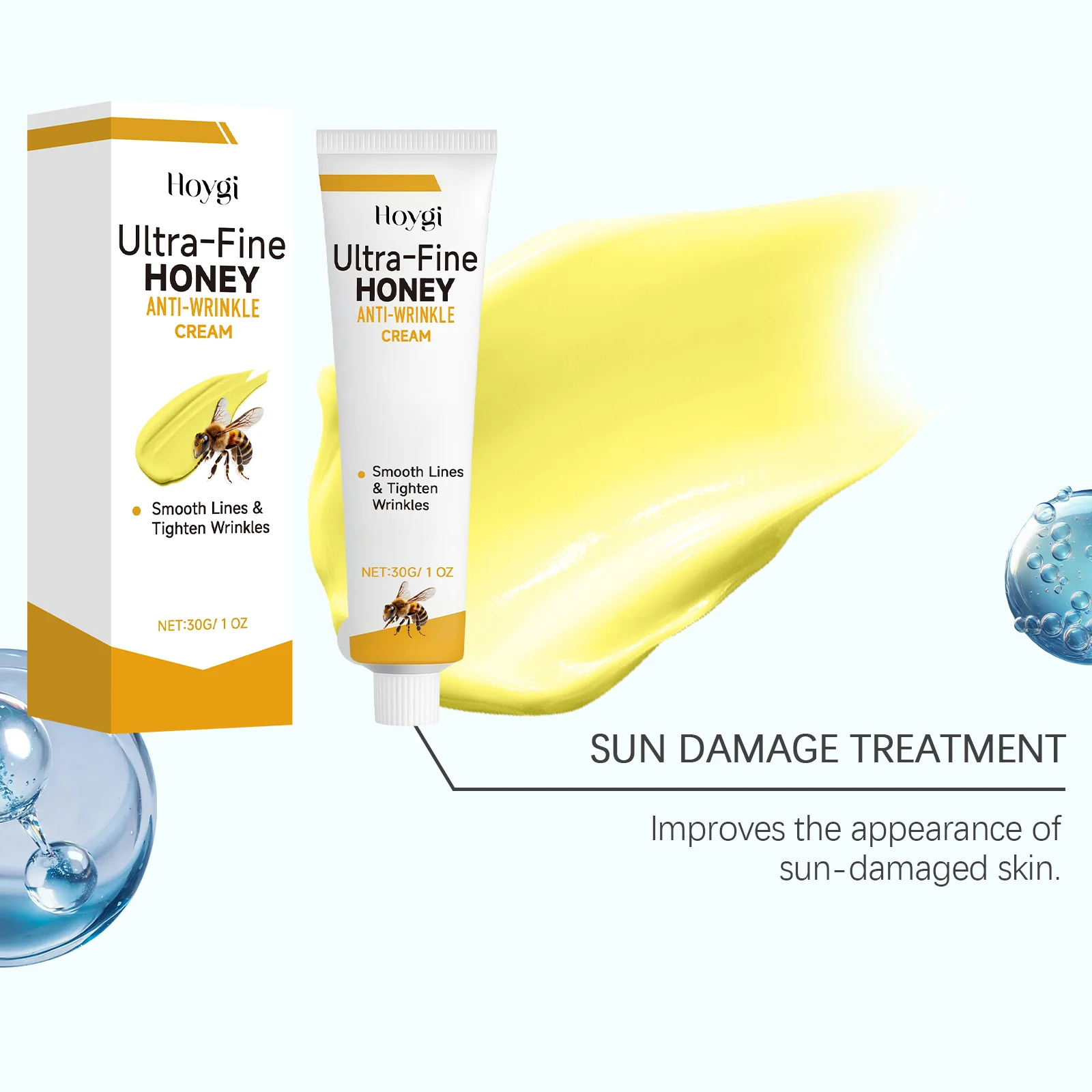 Hoygi Honey Anti-Wrinkle Ultra-Fine Cream for Smoothing Lines & Tightening 8 honey anti wrinkle face cream hoy usnaeq4j desc 8