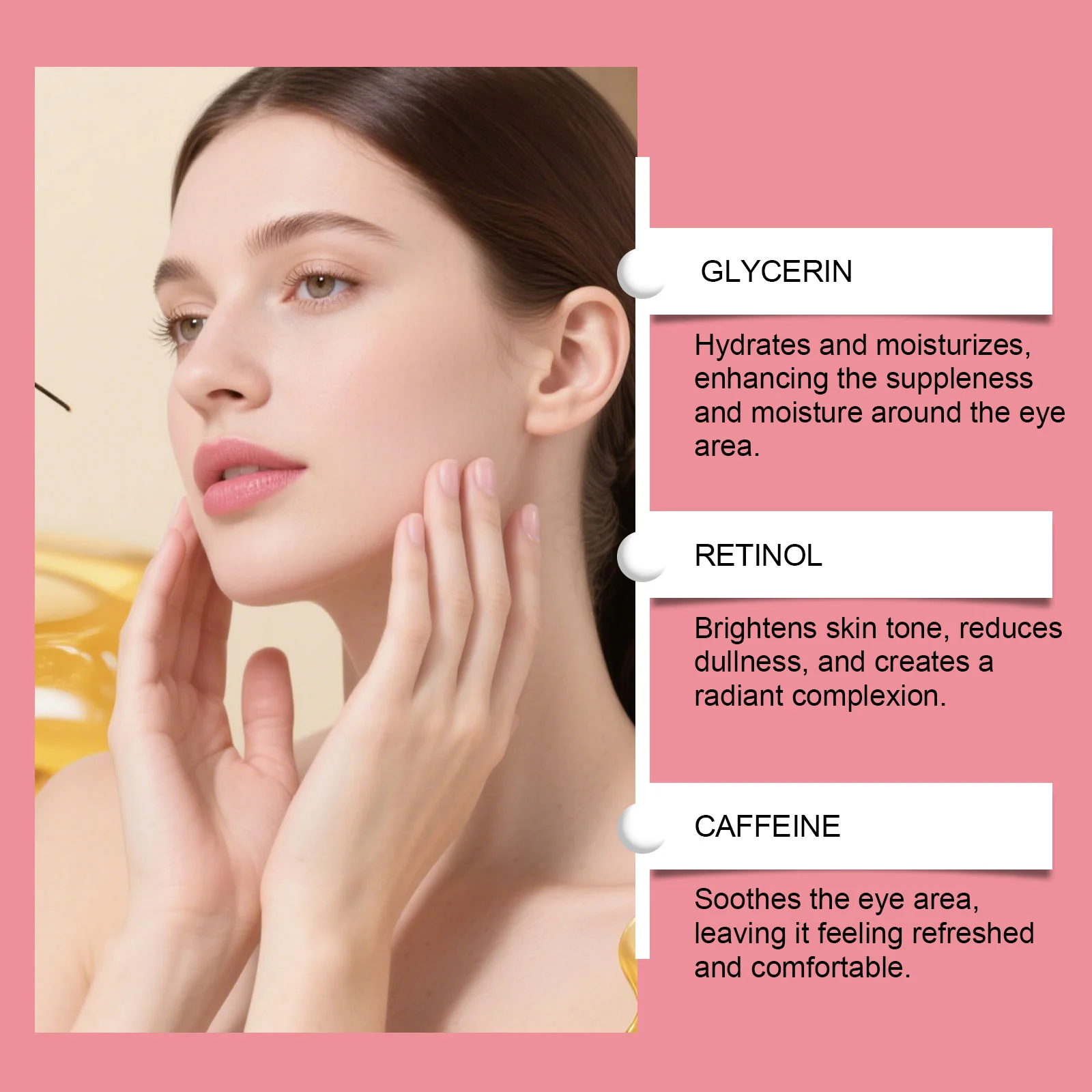 Eye Moisturizing Serum 15ml with 5% Caffeine & Roller Head for Dark Circles & Puffiness 5 hoygi eye moisturizing serum 15ml caffeine roller hoy ekbyz2p8 desc 5