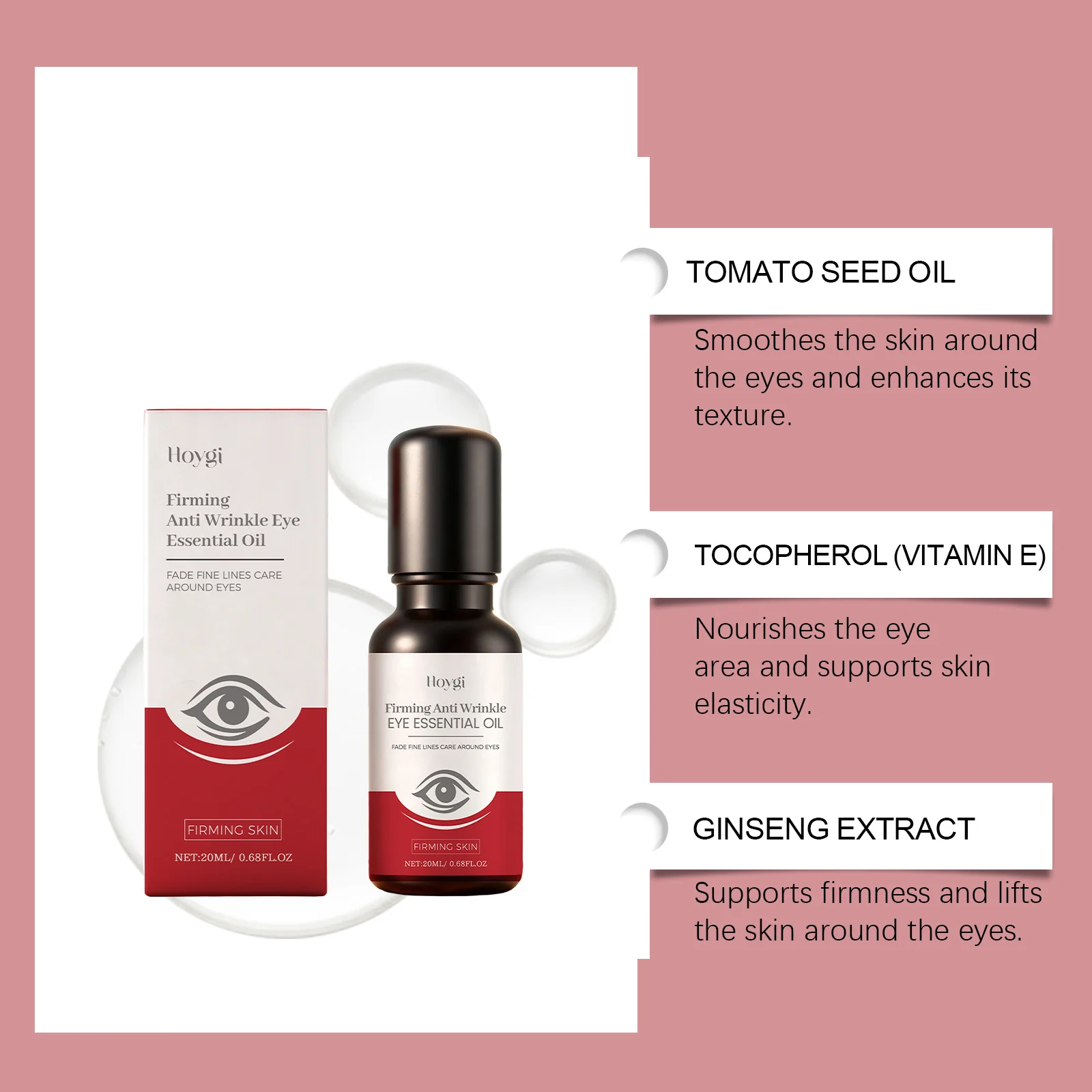 Eye Roll-On Essential Oil 20ml for Fine Lines, Firming & Hydration 8 hoygi eye roll on essential oil 20ml hoy e78y6hqq desc 8
