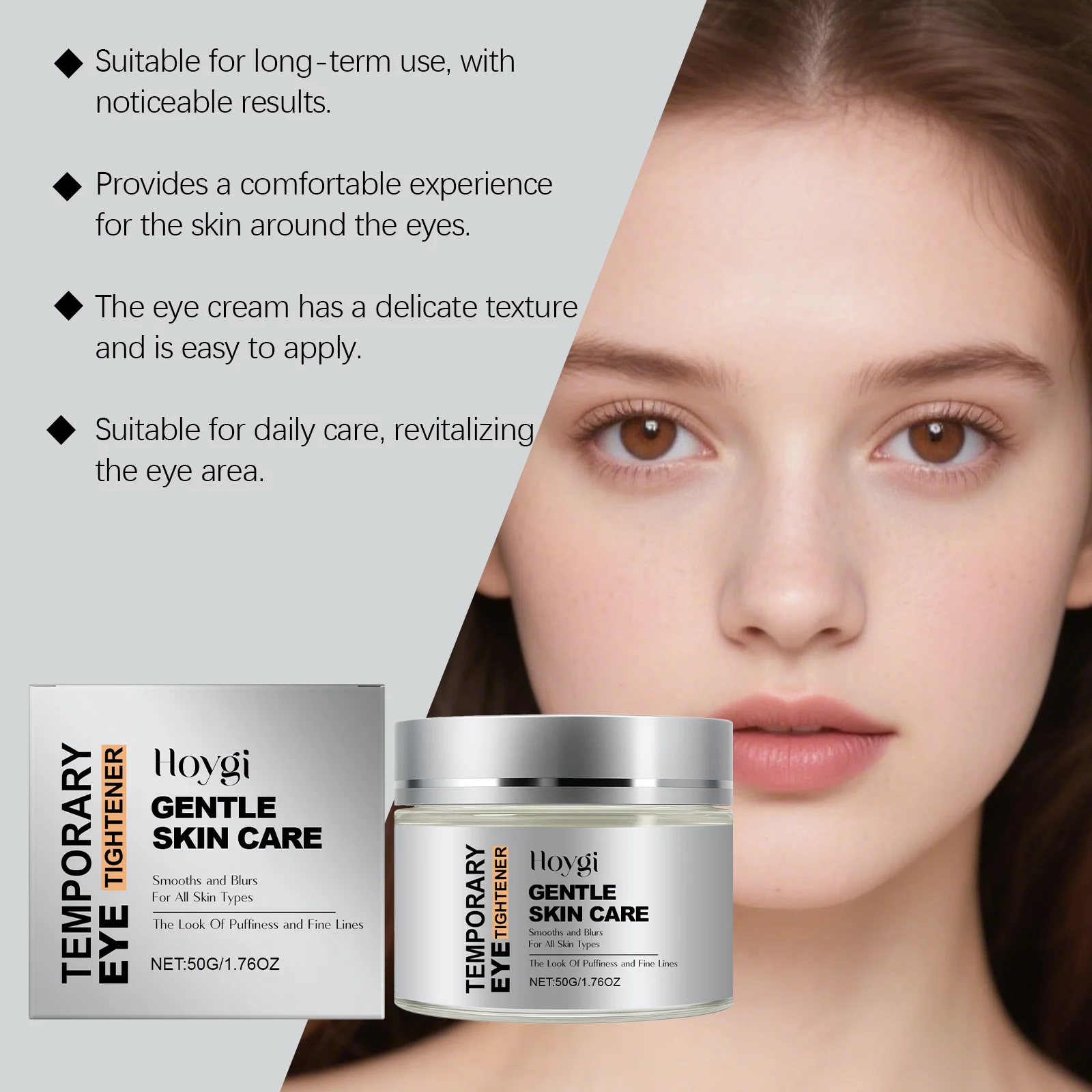 Eye Tightening Cream 50g for Puffiness and Fine Lines, Gentle Care with Arginine and Retinol 8 hoygi eye tightening cream 50g hoy mrb3r6ma desc 8