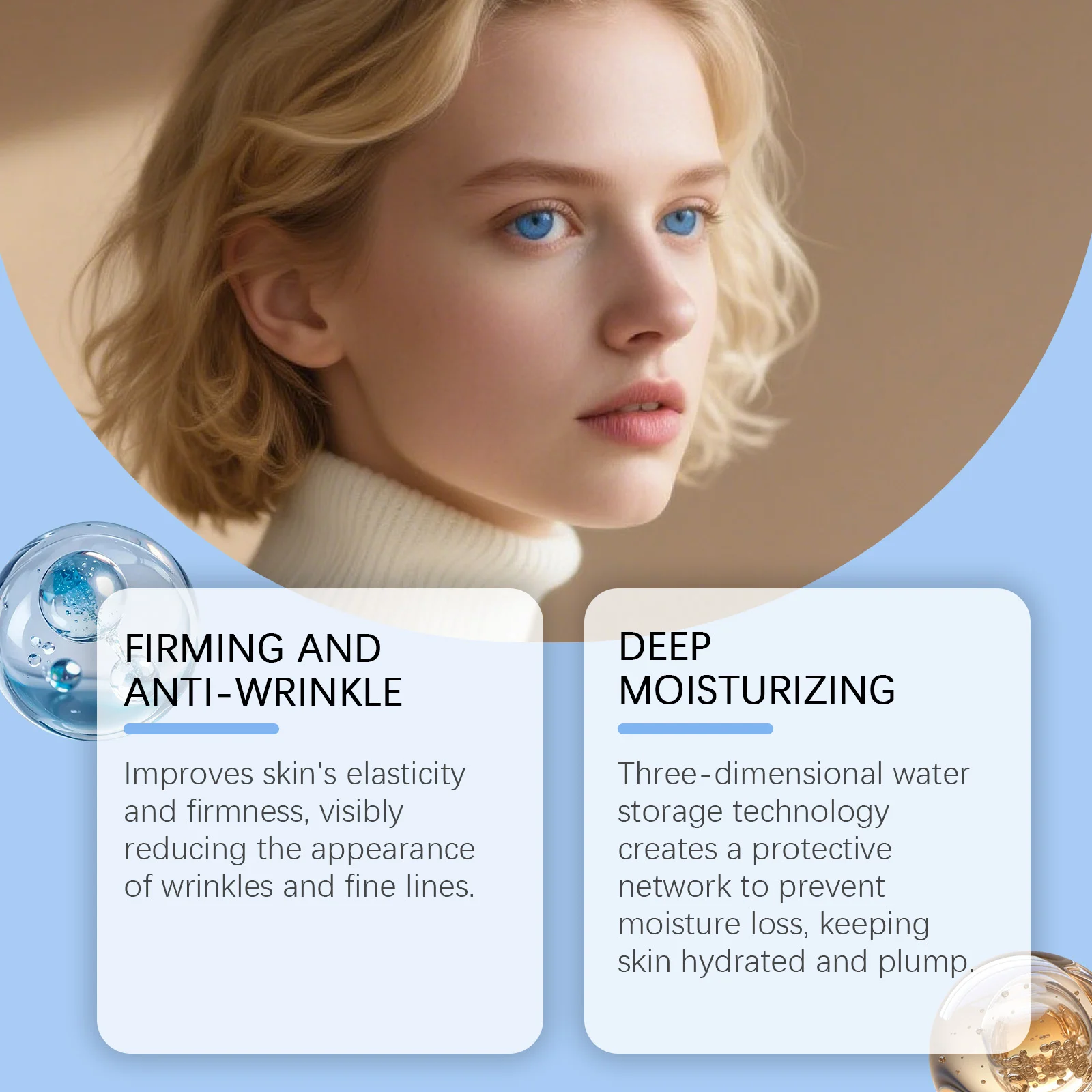 Firming Serum with Hyaluronic Acid & Copper Peptides 29ml for Hydration, Wrinkle Reduction and Skin Tightening 9 hoygi firming serum hyaluronic acid copper peptides 29ml hoy bbkqjeev desc 9