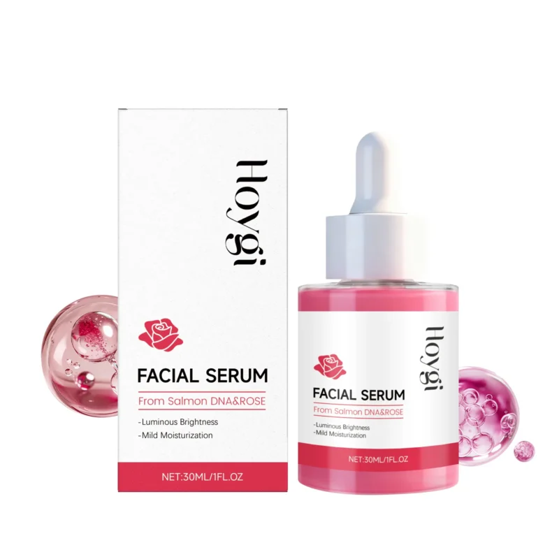 Hoygi Hydrating Brightening Serum 30ml with Hyaluronic Acid and Niacinamide in sleek white bottle