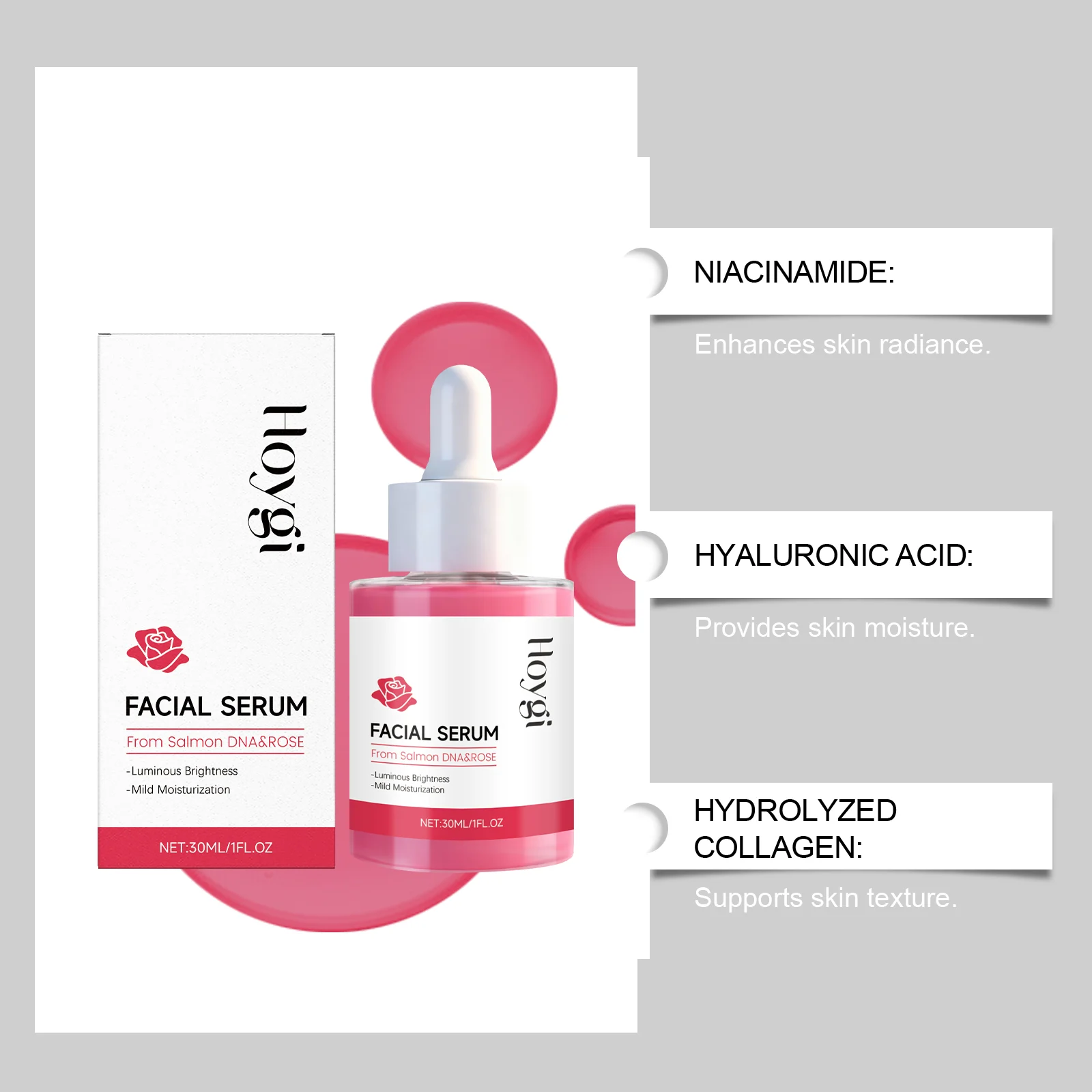 Hydrating Brightening Serum 30ml for Radiant & Supple Facial Skin 6 hoygi hydrating brightening serum 30ml hoy tj9uds3m desc 6