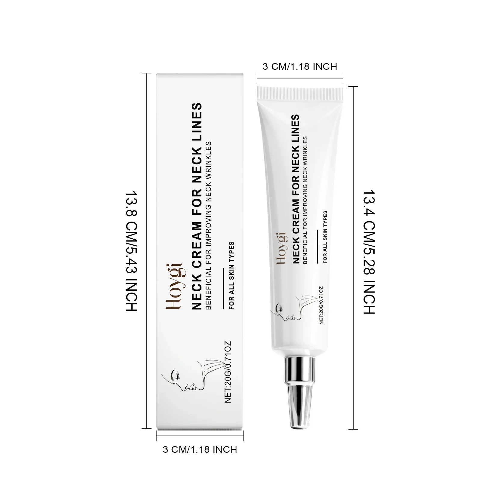 Neck Cream 20g Firming Hydration Anti-Wrinkle Moisturizer for Neck Lines 1 hoygi neck cream firming hydration anti wrinkle 20g hoy 84eeprv3 desc 1