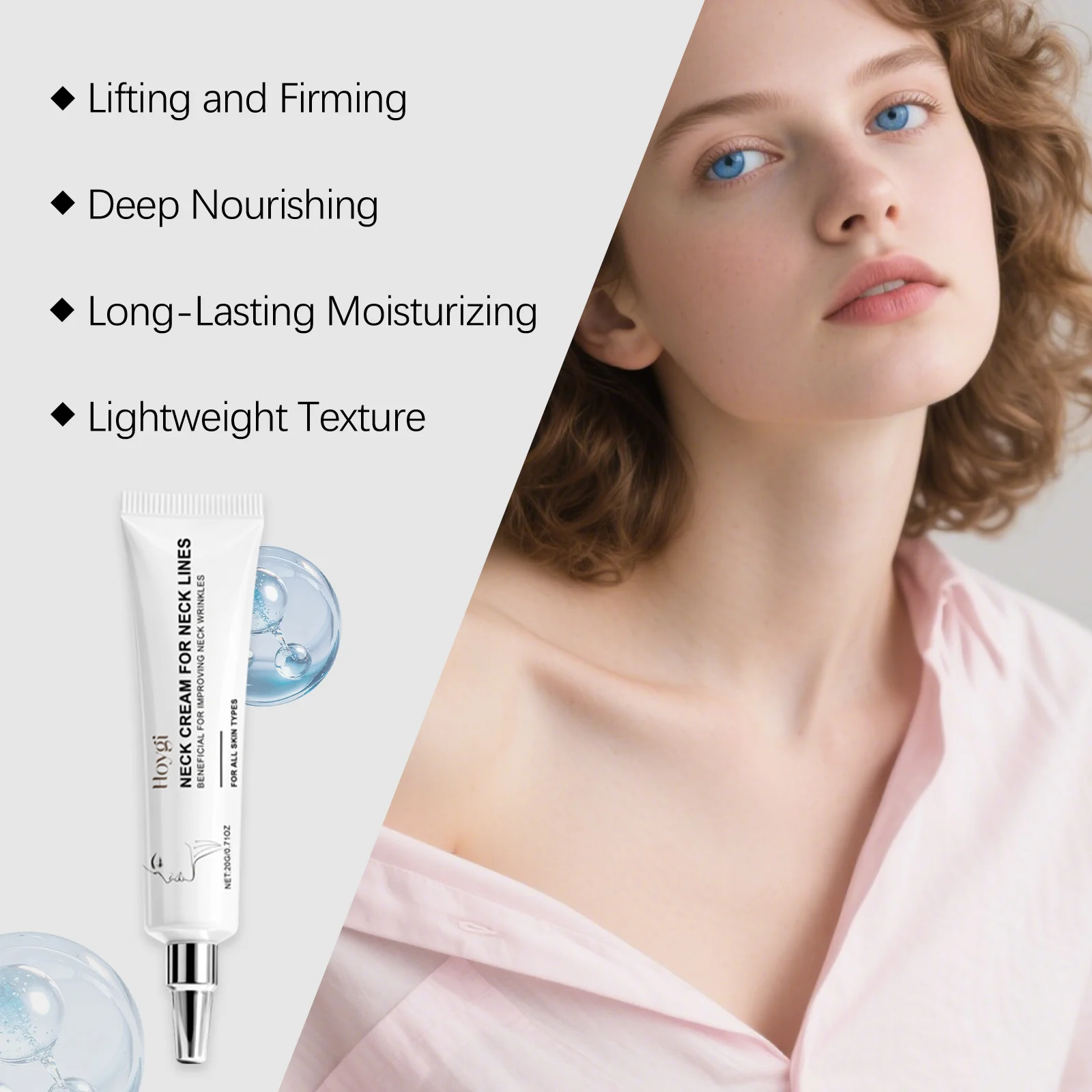 Neck Cream 20g Firming Hydration Anti-Wrinkle Moisturizer for Neck Lines 6 hoygi neck cream firming hydration anti wrinkle 20g hoy 84eeprv3 desc 6