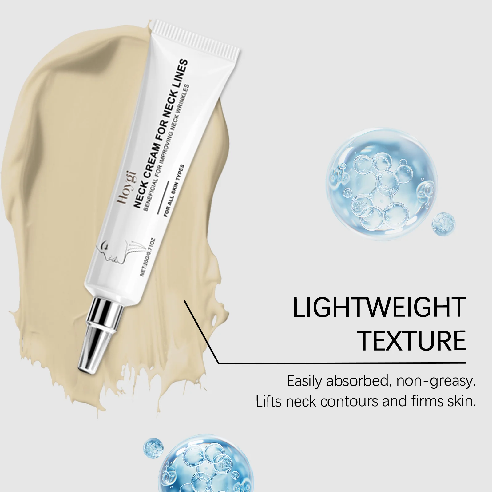 Neck Cream 20g Firming Hydration Anti-Wrinkle Moisturizer for Neck Lines 8 hoygi neck cream firming hydration anti wrinkle 20g hoy 84eeprv3 desc 8