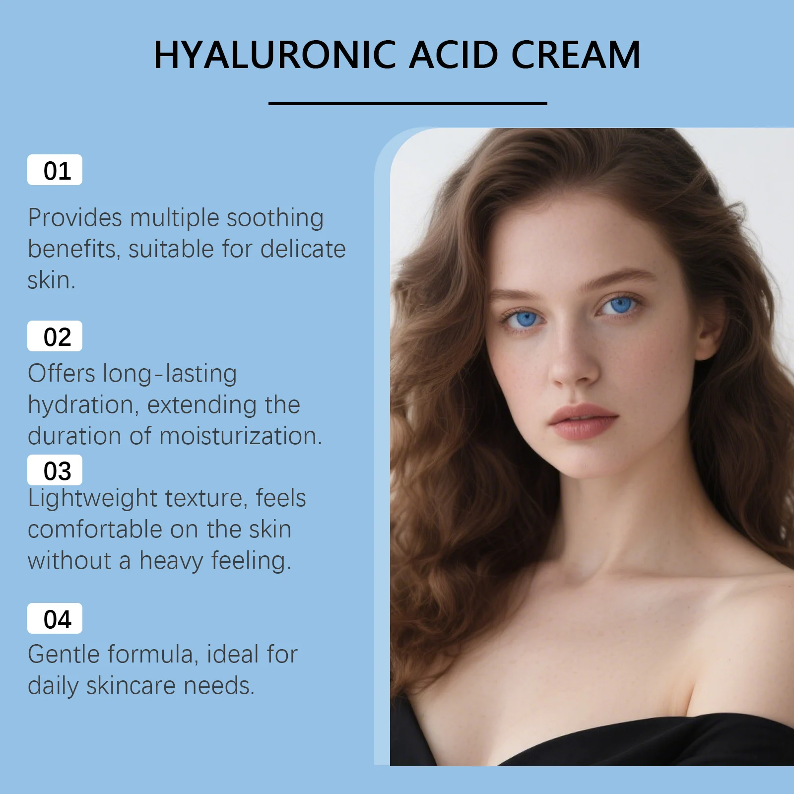 Hoygi Hyaluronic Acid Face Cream with Niacinamide & Panthenol for Deep Moisturization 6 hyaluronic acid face cream hoy 38sfyds5 desc 6
