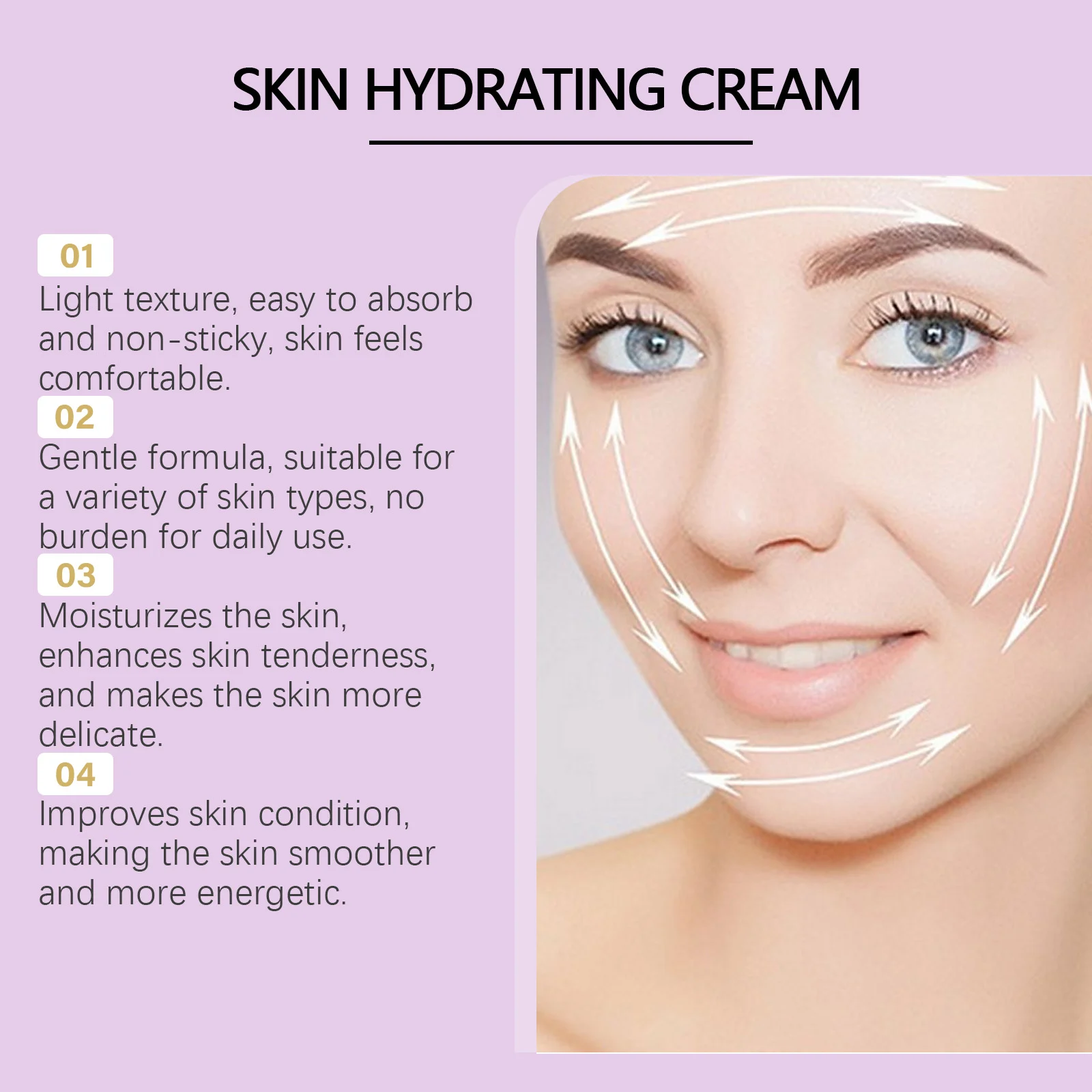 Hoygi Skin Hydrating Face Cream with Hyaluronic Acid & Vitamin E for Deep Moisturizing 5 hydrating face cream hoy z7yb6gst desc 5