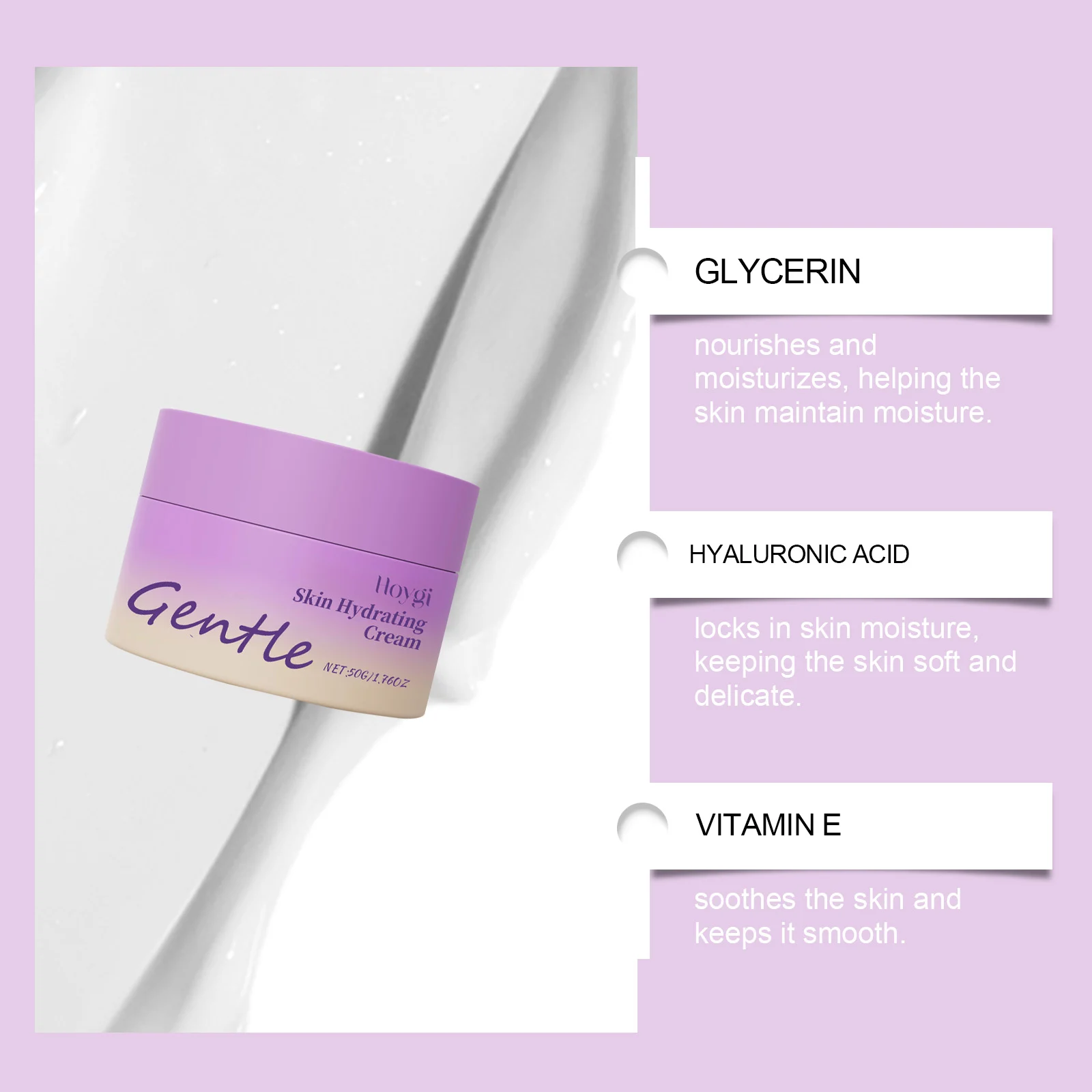 Hoygi Skin Hydrating Face Cream with Hyaluronic Acid & Vitamin E for Deep Moisturizing 7 hydrating face cream hoy z7yb6gst desc 7