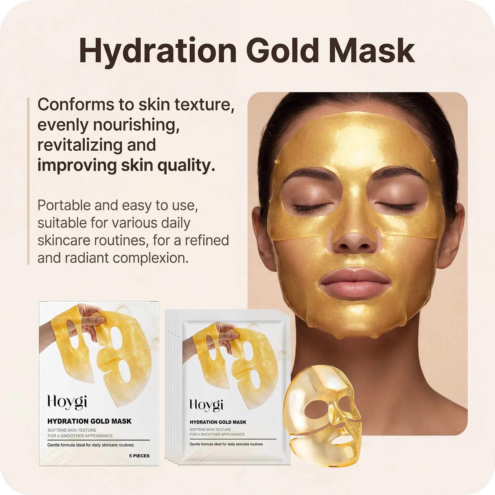 Hydrating Face Mask Box - Gentle Nourishing & Firming Skincare Sheet Mask 7 hydrating face mask sheet hoy wcz5tuaf desc 7