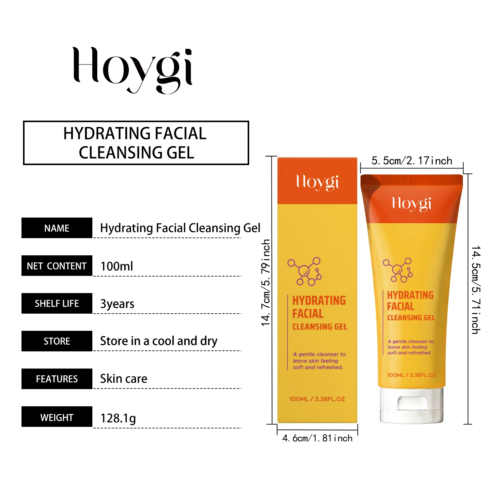 Hydrating Facial Cleansing Gel Moisturizing Gentle Foam Wash 100ml 1 hydrating facial cleansing gel moisturizing gentle foam wash 100ml hoy wce27xx7 desc 1