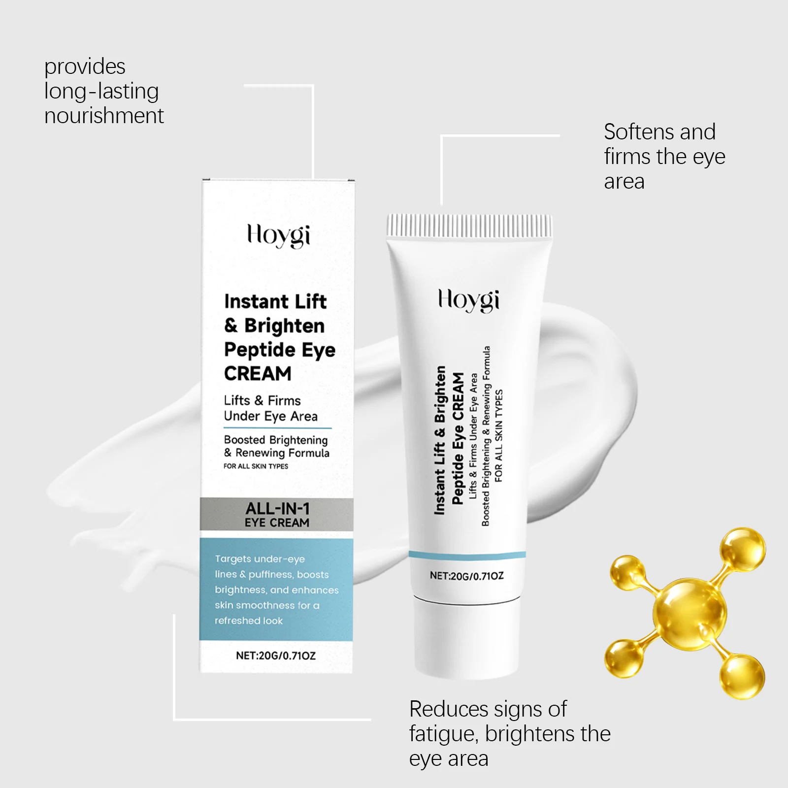 Hydrating Eye Cream 20g Peptide Eye Cream for Reducing Dark Circles & Puffiness 7 hydrating peptide eye cream 20g for dark circles puffiness hoy n25xcpk8 desc 7