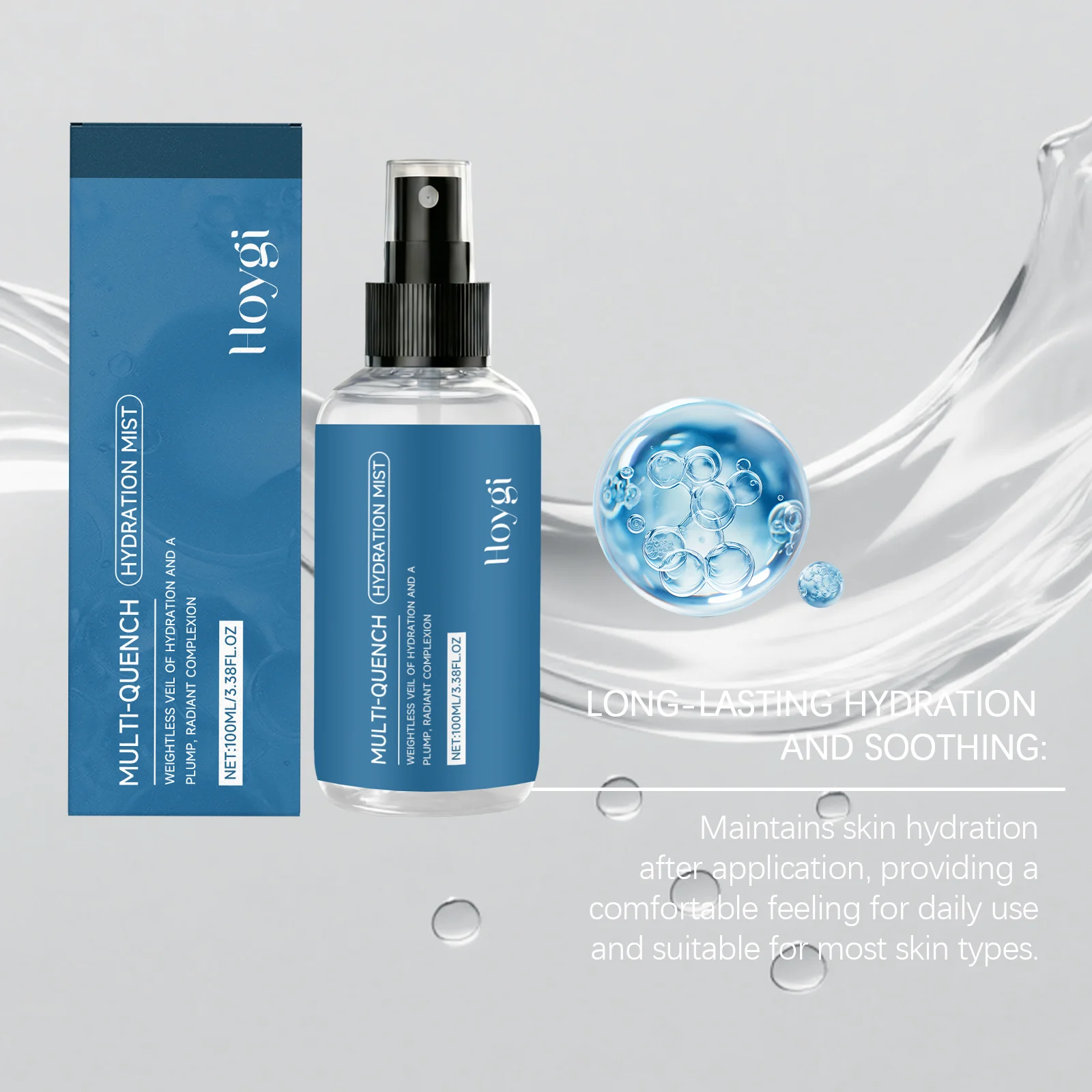 Hoygi Multi-Quench Hydration Mist | Weightless Veil Spray for Radiant Skin 8 hydration facial mist spray hoy mpv2e4s3 desc 8