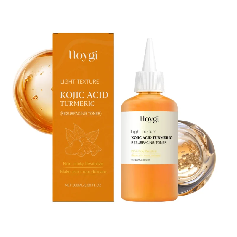Hoygi Kojic Acid Turmeric Resurfacing Toner for deep hydration, brightening, and gentle skin conditioning