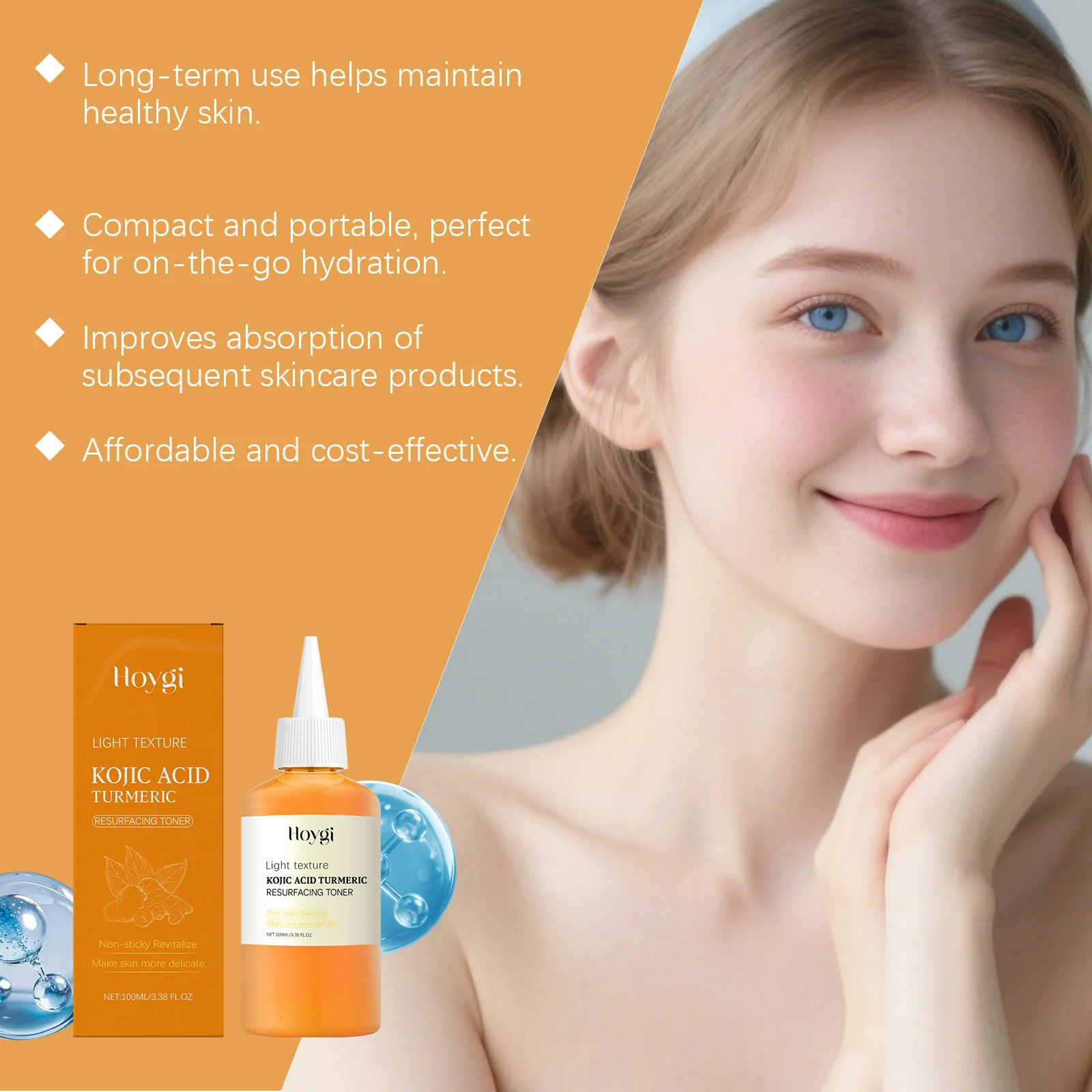 Kojic Acid Turmeric Resurfacing Toner 100ml Deep Moisturizing Brightening Skin Gentle Conditioning 6 kojic acid turmeric resurfacing toner 100ml hoy 4bej677x desc 6