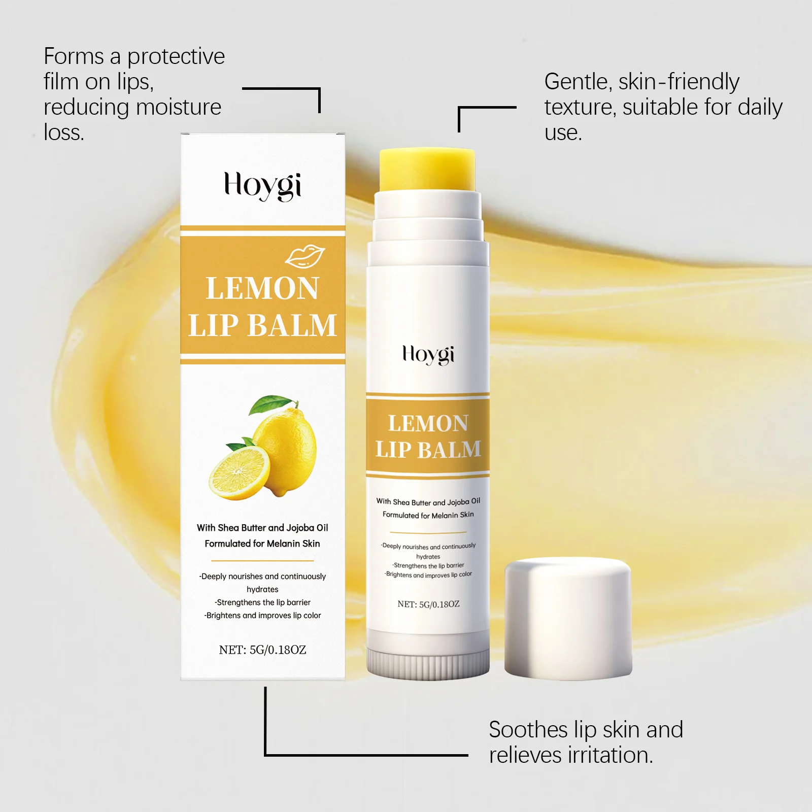 Lemon Turmeric Lip Balm Moisturizing & Softening Lip Care 6 lemon turmeric lip balm moisturizing softening hoy wbdace3j desc 6