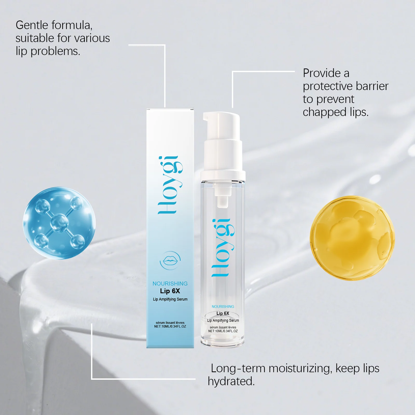 Lip Amplifying Serum 10ml, Hydrating & Plumping Lip Treatment with Hyaluronic Acid & Vitamin E 7 lip amplifying hydrating serum 10ml hoy 8j32z9nw desc 7 1