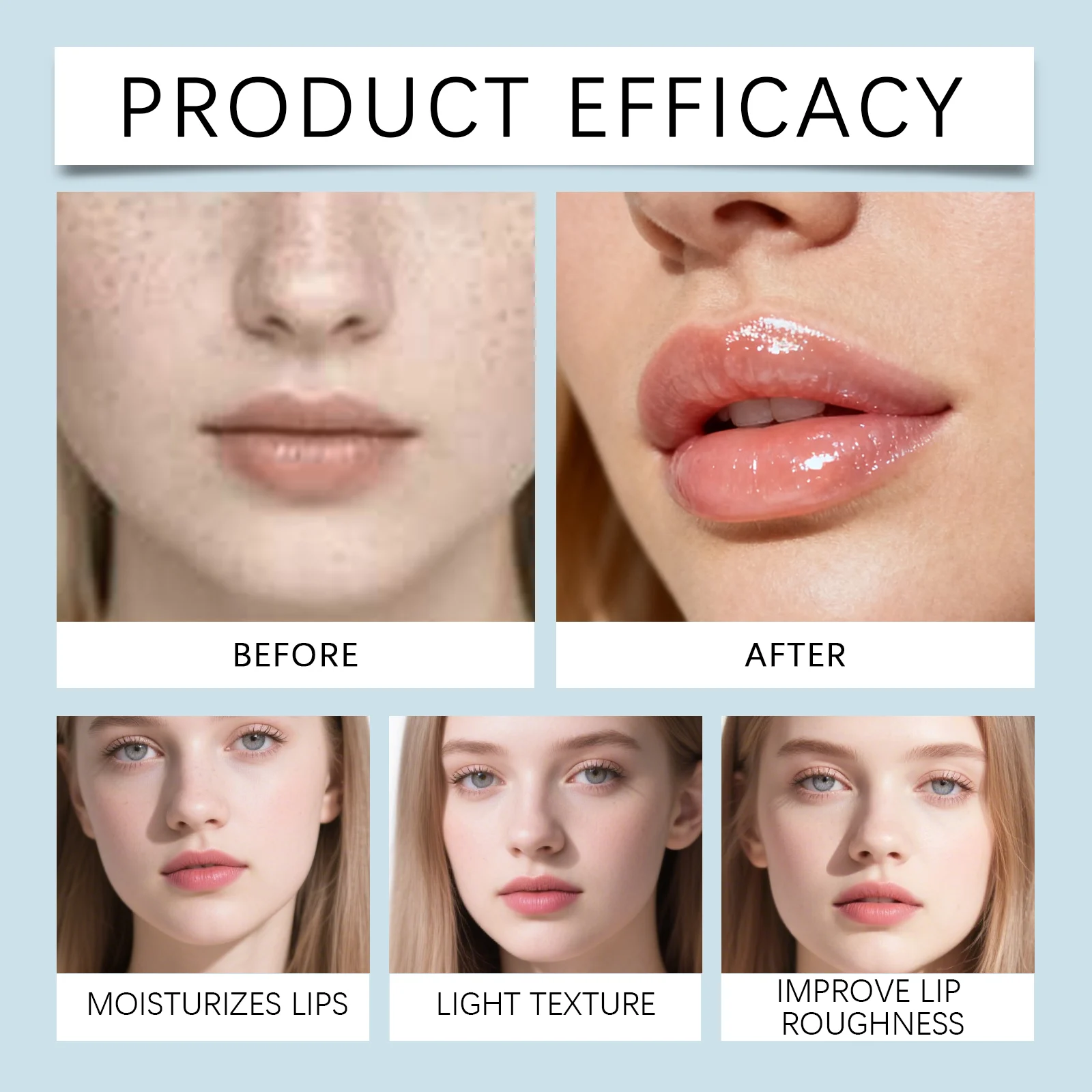 Lip Amplifying Serum 10ml, Hydrating & Plumping Lip Treatment with Hyaluronic Acid & Vitamin E 9 lip amplifying hydrating serum 10ml hoy 8j32z9nw desc 9