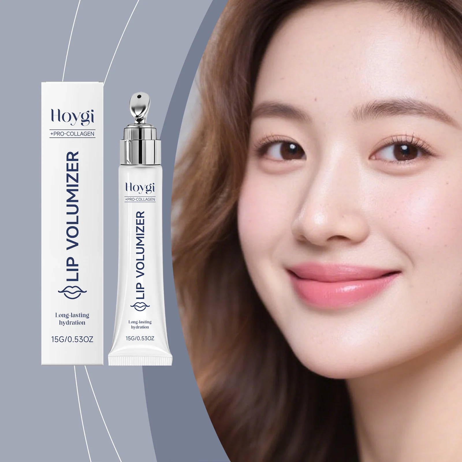 Lip Plumping Gloss 15g, Lightweight Hydrating Lip Oil with Hyaluronic Acid & Retinol for Daily Care 2 lip plumping gloss 15g hydrating lip oil hoy y638xky5 desc 2