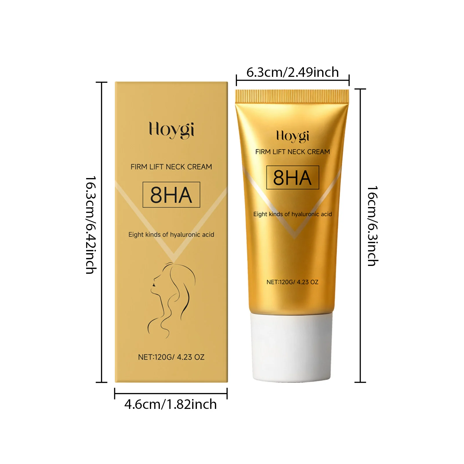 Neck Firming Cream Hydrating Anti-Aging Cream with Vitamin E & Hyaluronic Acid for Neck Lines, 120g 1 neck firming cream hydrating anti aging with vitamin e hyaluronic acid 120g hoy hc96zd45 desc 1