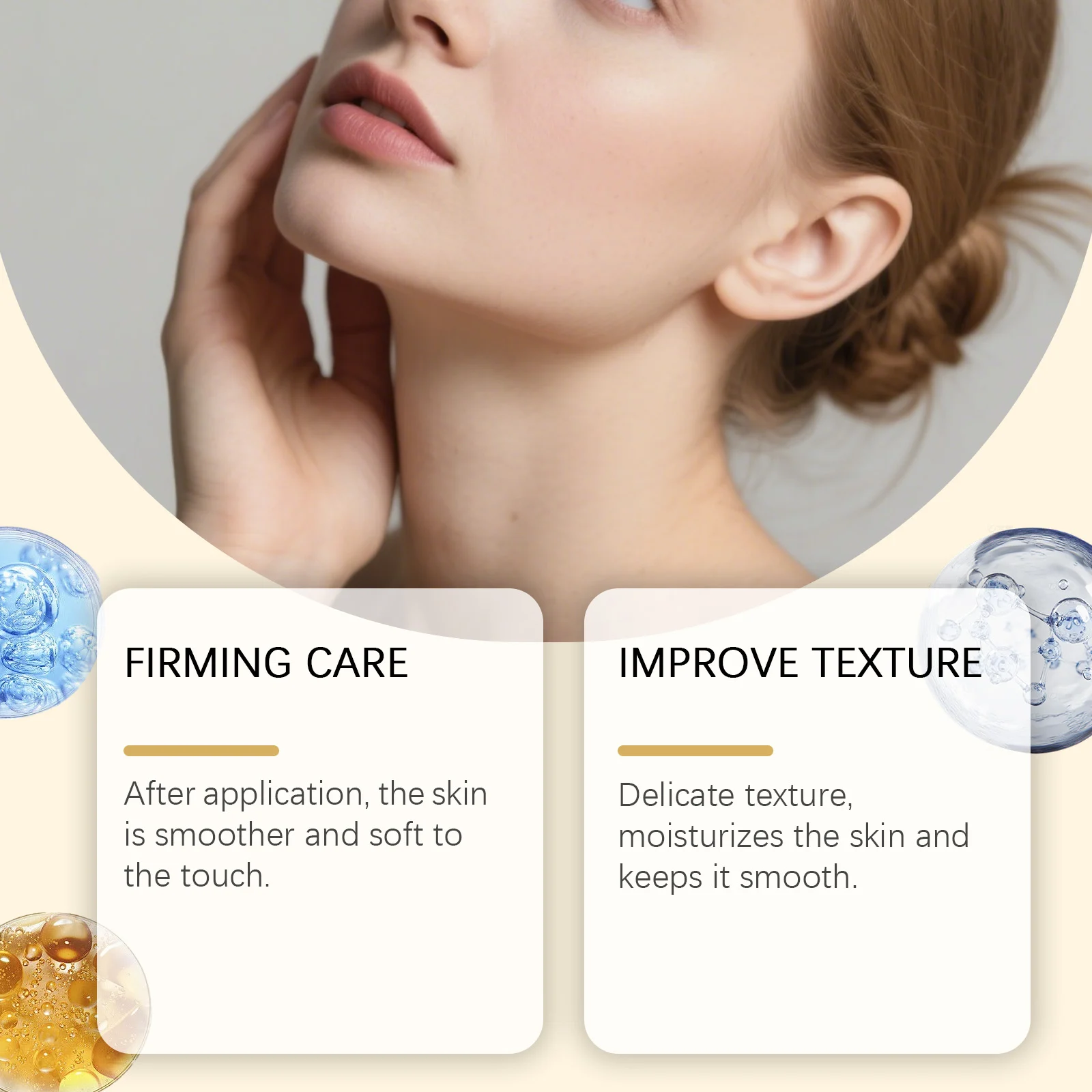 Neck Firming Cream Hydrating Anti-Aging Cream with Vitamin E & Hyaluronic Acid for Neck Lines, 120g 5 neck firming cream hydrating anti aging with vitamin e hyaluronic acid 120g hoy hc96zd45 desc 5 1