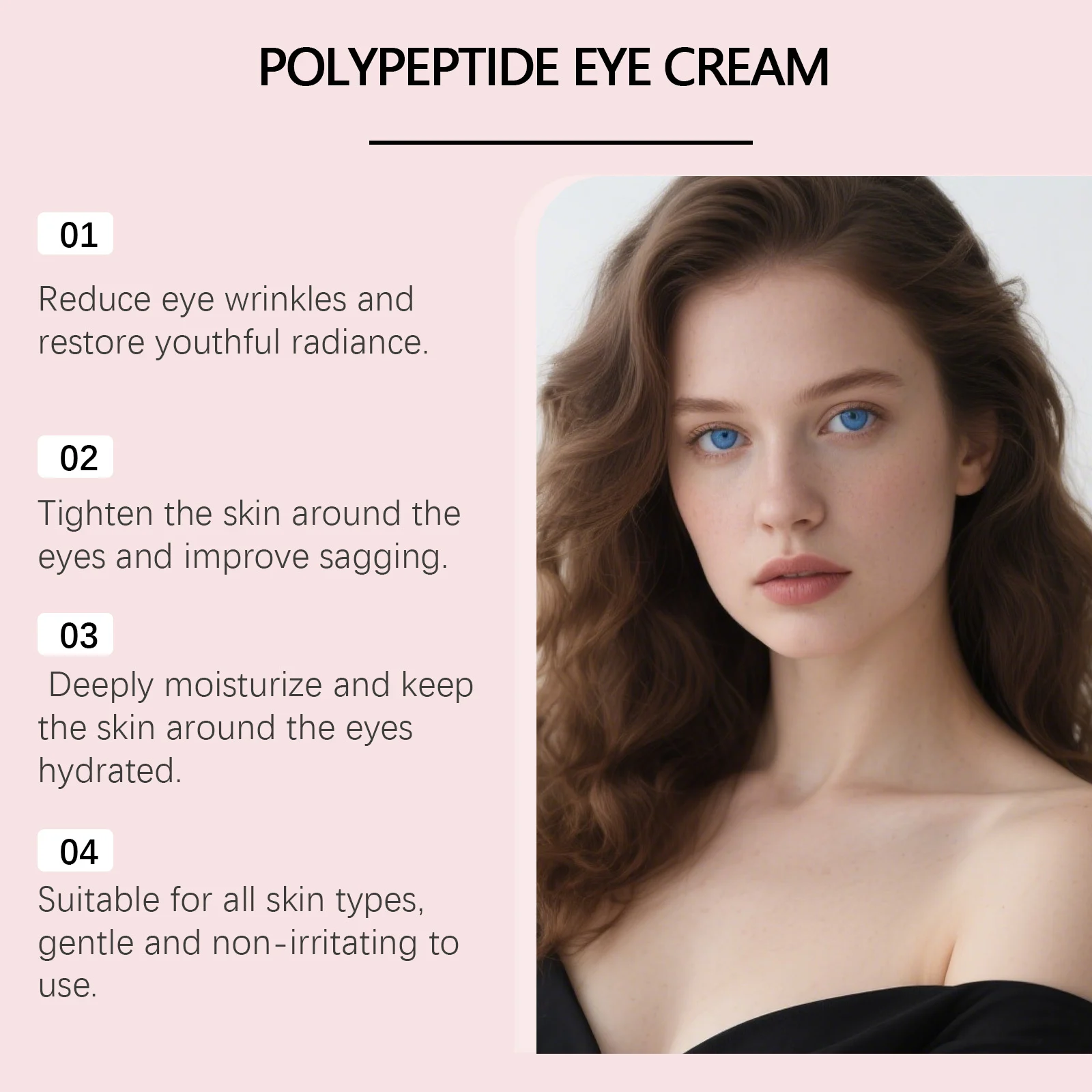 Hoygi Polypeptide Eye Cream for Wrinkles Firming Brightening Moisturizing 15ml 10 polypeptide eye cream hoy 38utj6ea desc 10