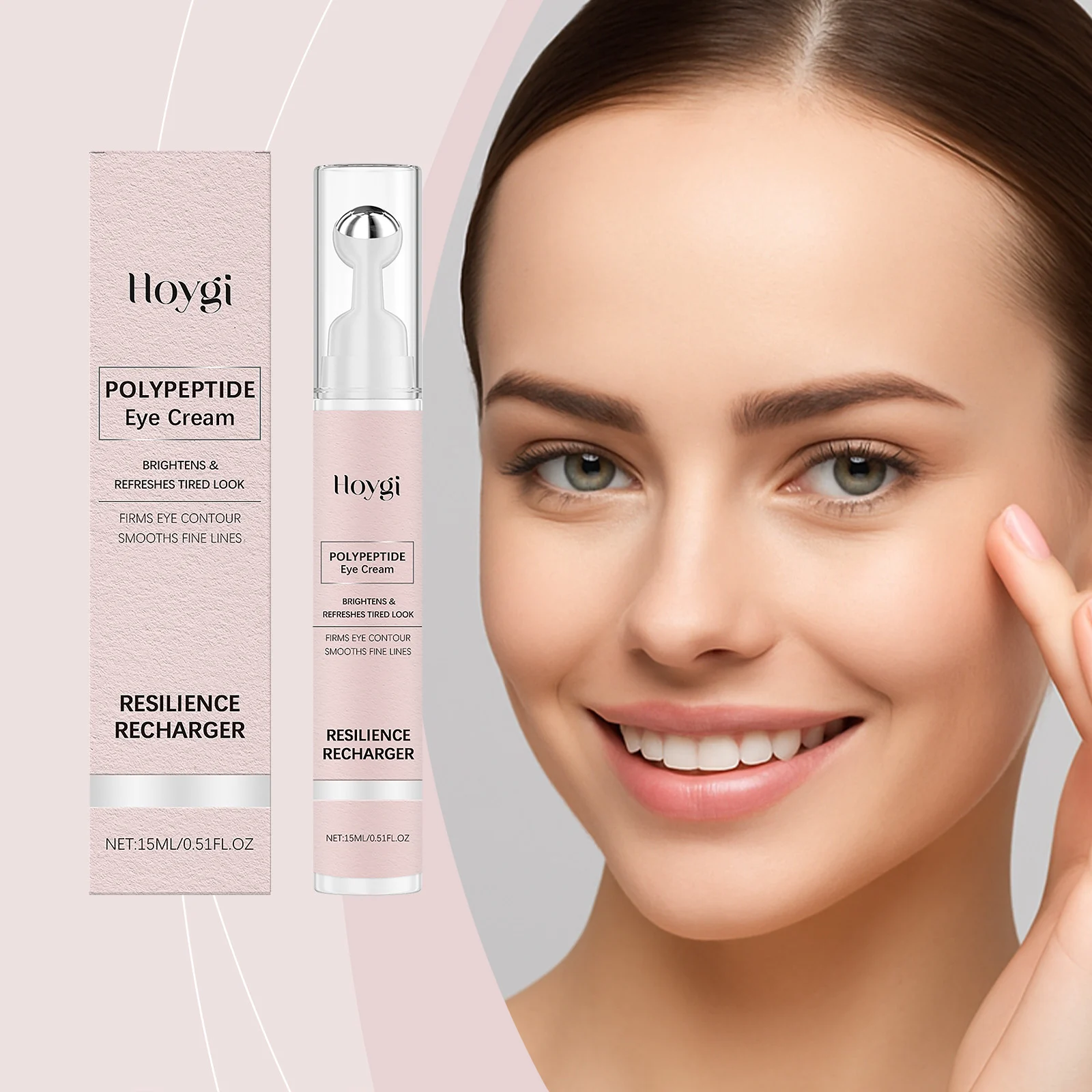 Hoygi Polypeptide Eye Cream for Wrinkles Firming Brightening Moisturizing 15ml 2 polypeptide eye cream hoy 38utj6ea desc 2
