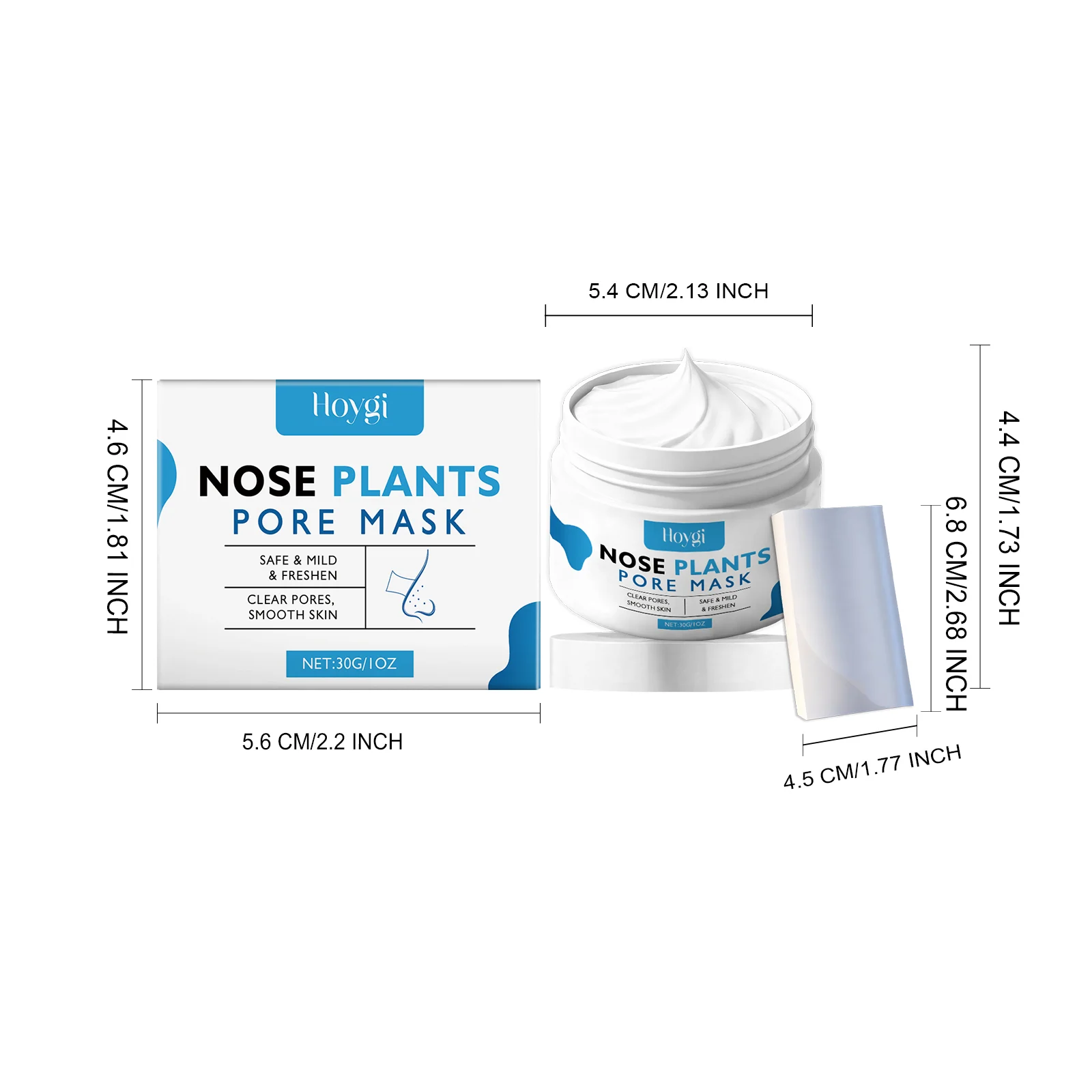 Pore Strip Blackhead Remover Nose Mask 30g Gentle Cleansing Peel Off for Clogged Pores 1 pore strip blackhead remover nose mask 30g hoy m7tw35k6 desc 1