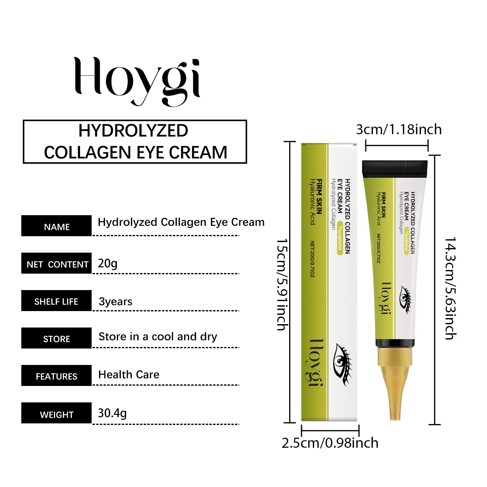 Retinol Eye Cream 20g Hydrating Anti-Aging Formula for Dark Circles & Fine Lines 1 retinol eye cream 20g hydrating anti aging hoy aubh4yfx desc 1