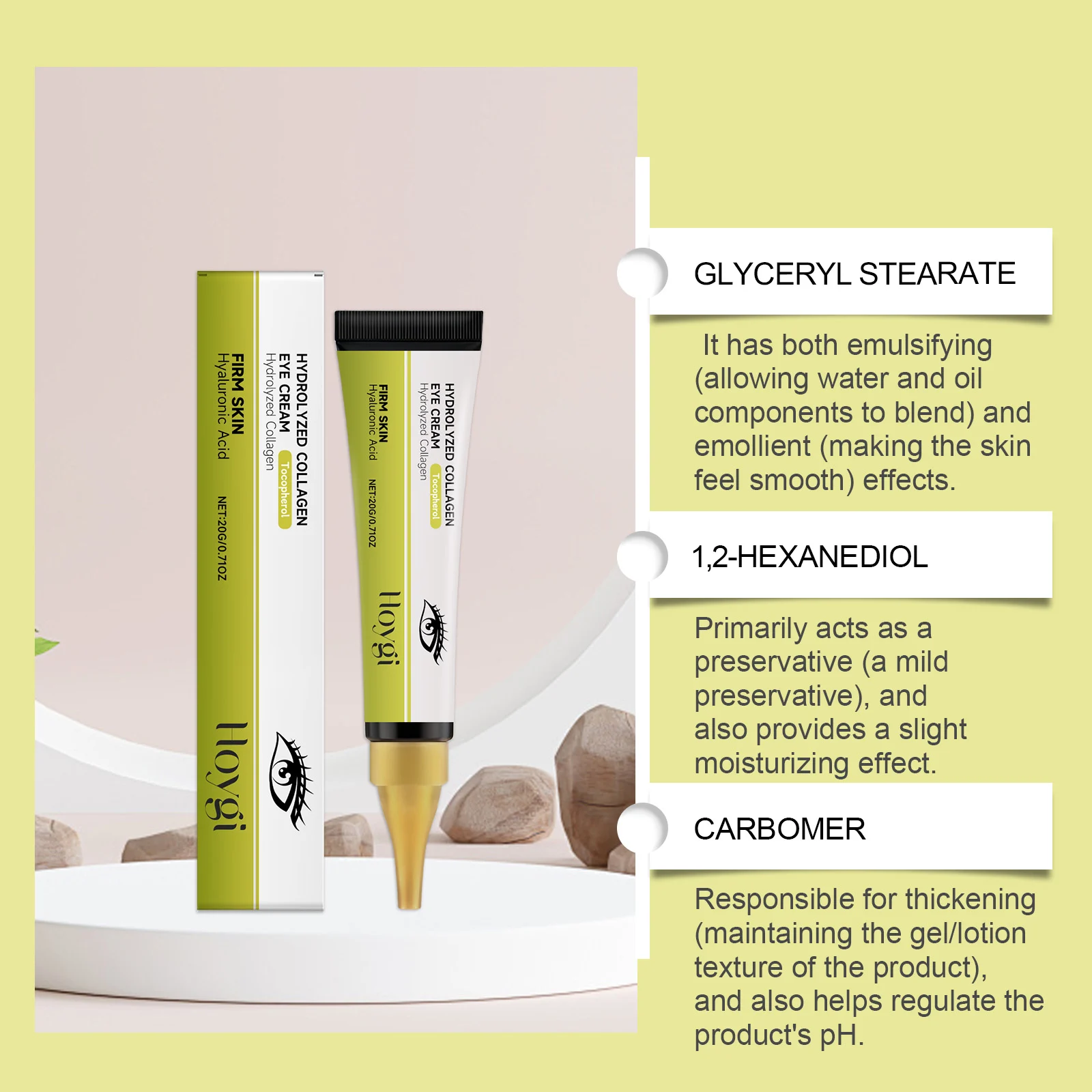Retinol Eye Cream 20g Hydrating Anti-Aging Formula for Dark Circles & Fine Lines 8 retinol eye cream 20g hydrating anti aging hoy aubh4yfx desc 8