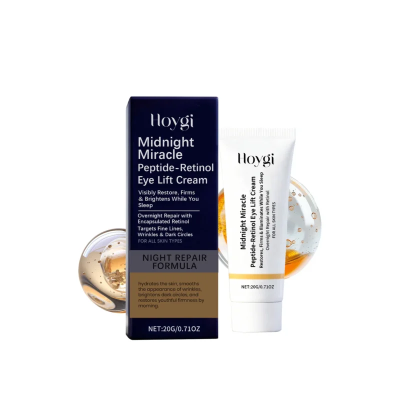 Hoygi Midnight Miracle Peptide-Retinol Eye Lift Cream | Restores, Firms & Brightens