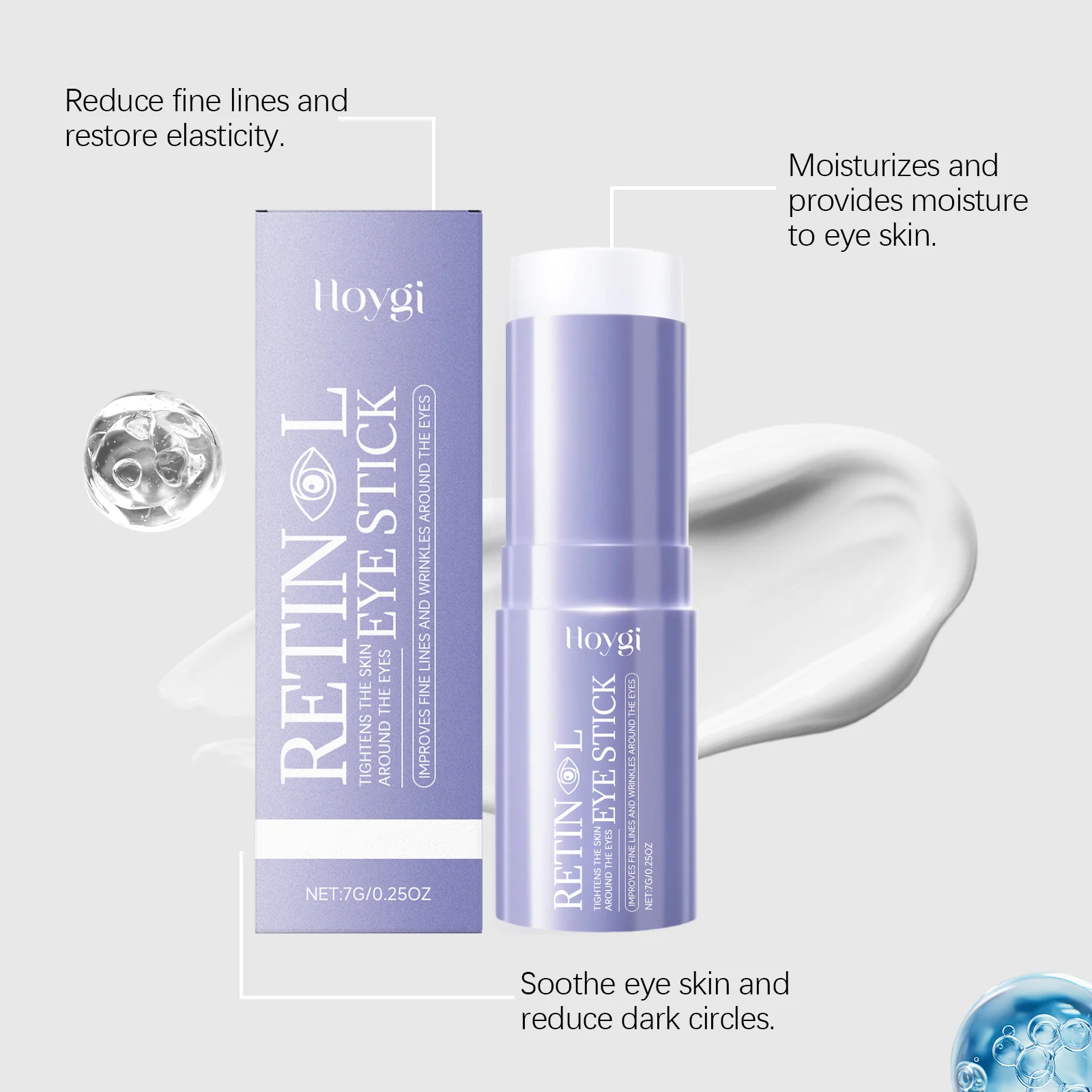 Hoygi Retinol Eye Stick Moisturizing Anti-Wrinkle Reduces Fine Lines Dark Circles 7 retinol eye stick moisturizing hoy h6s7d5qx desc 7