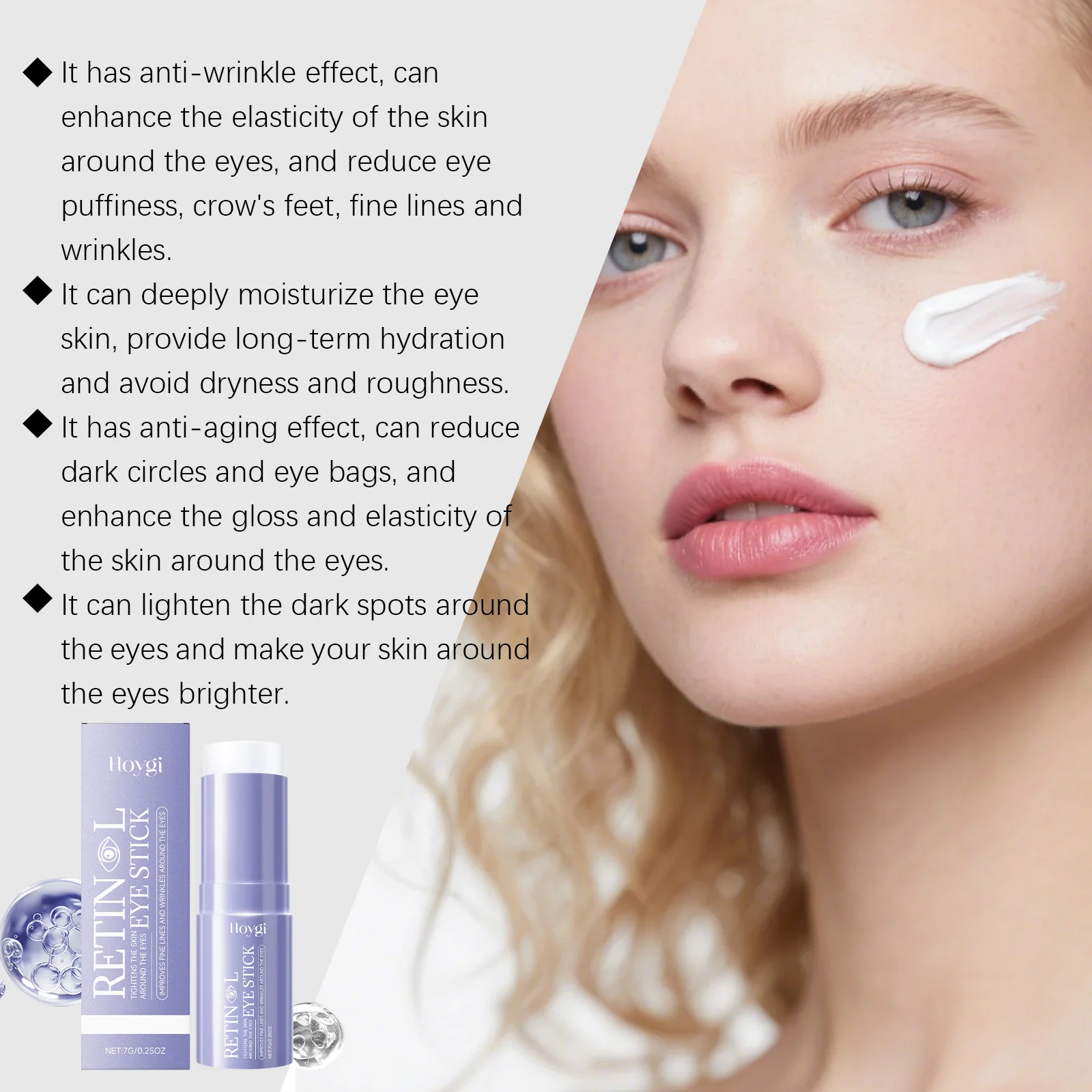 Hoygi Retinol Eye Stick Moisturizing Anti-Wrinkle Reduces Fine Lines Dark Circles 8 retinol eye stick moisturizing hoy h6s7d5qx desc 8