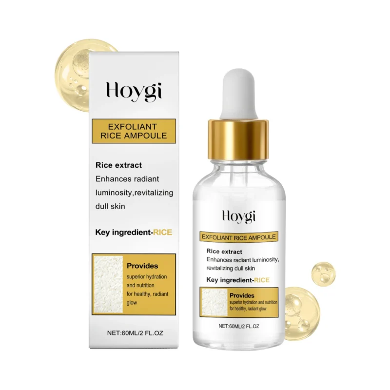 Hoygi Rice Exfoliating Ampoule for Face Cleansing, Hydration & Glowing Skin