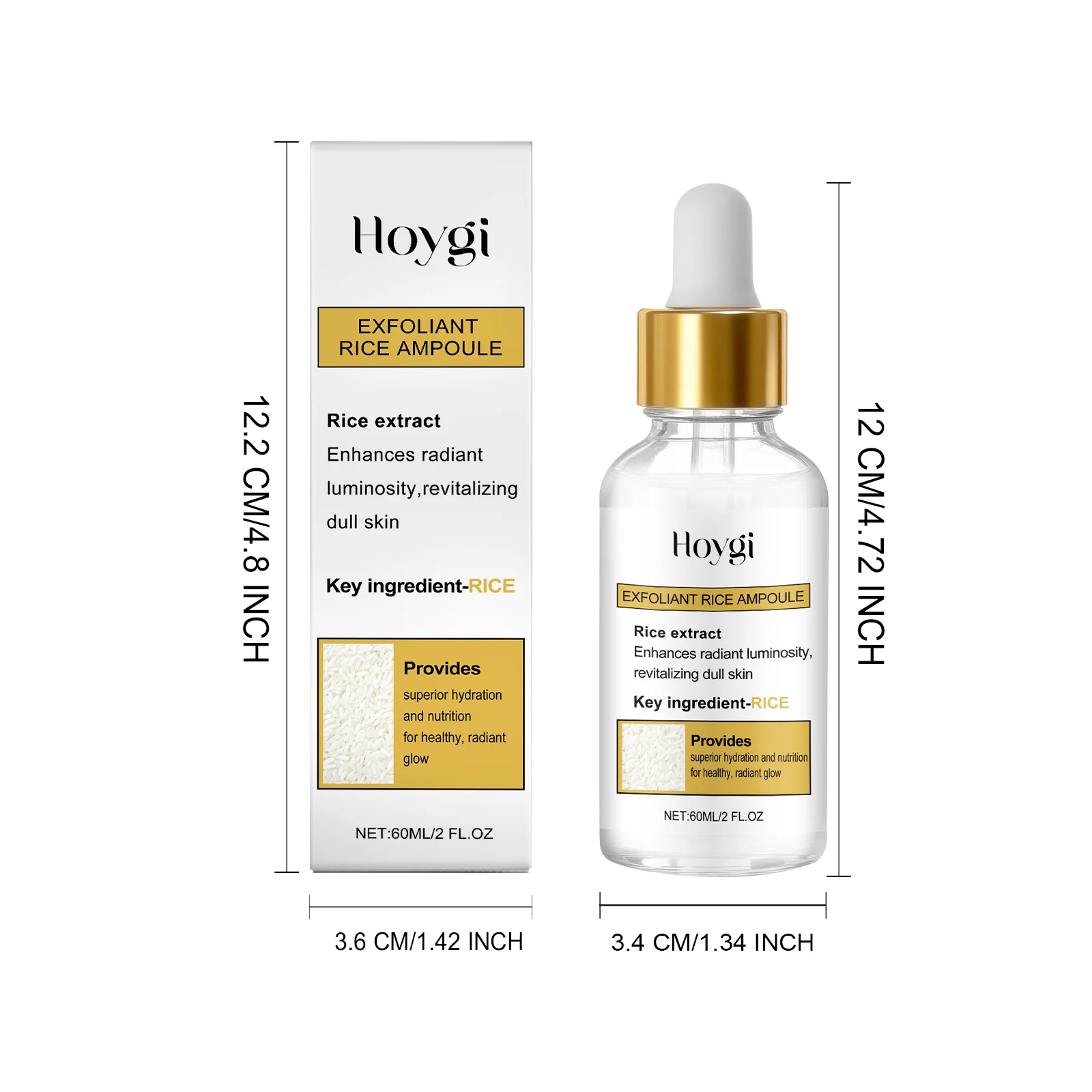 Hoygi Rice Exfoliating Ampoule for Face Cleansing, Hydration & Glowing Skin 1 rice exfoliating ampoule hoy 9fh6zst8 desc 1 1