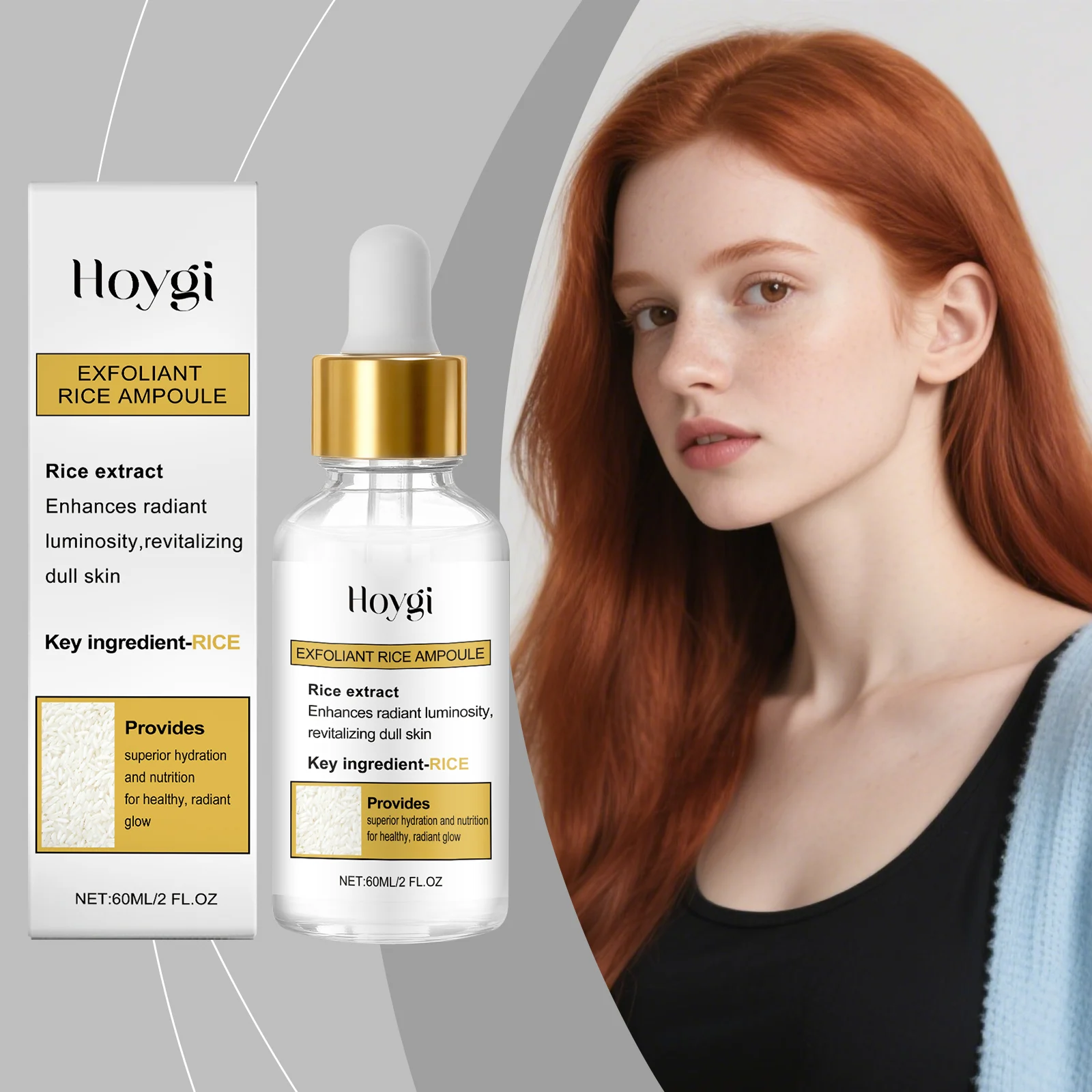 Hoygi Rice Exfoliating Ampoule for Face Cleansing, Hydration & Glowing Skin 2 rice exfoliating ampoule hoy 9fh6zst8 desc 2