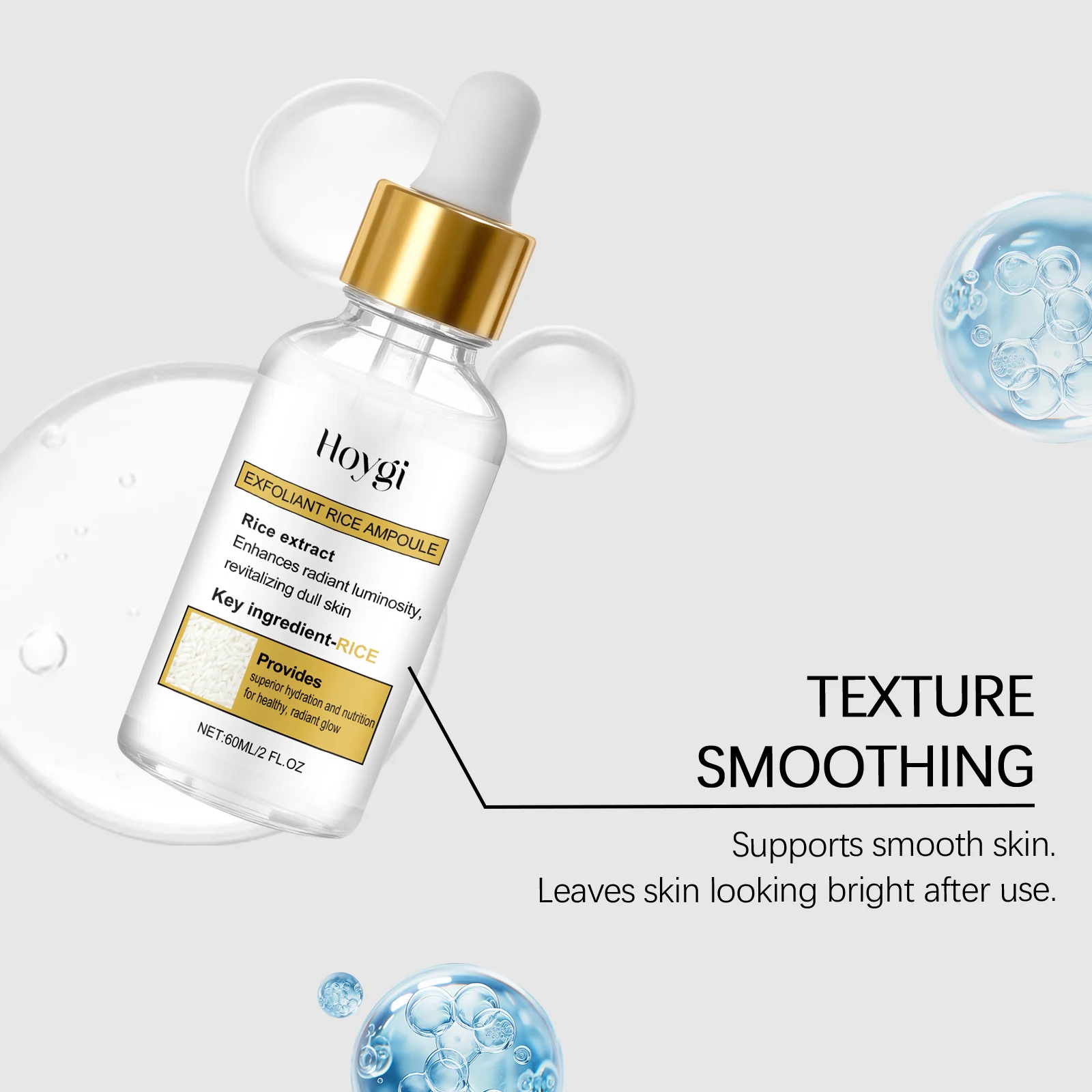 Hoygi Rice Exfoliating Ampoule for Face Cleansing, Hydration & Glowing Skin 6 rice exfoliating ampoule hoy 9fh6zst8 desc 6