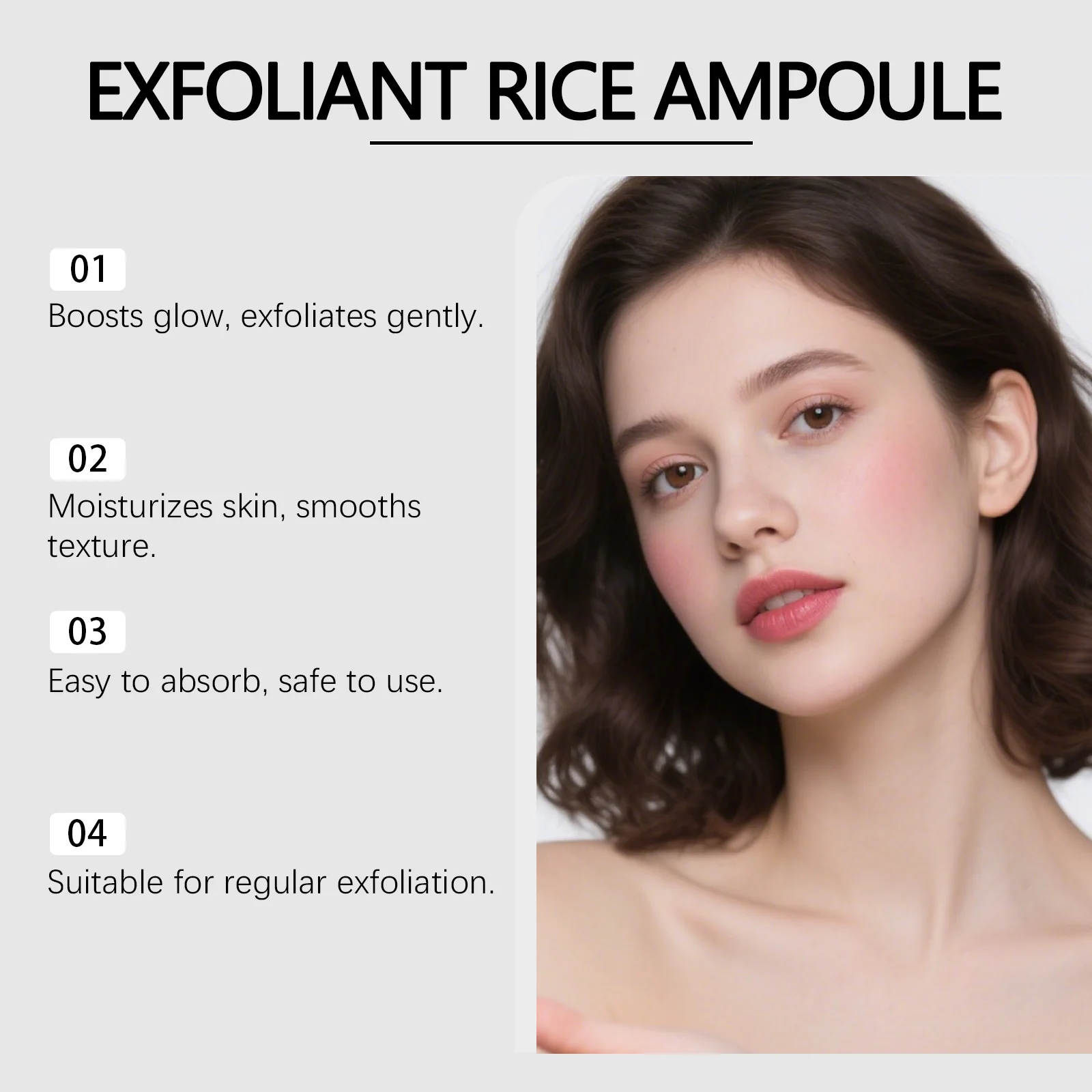 Hoygi Rice Exfoliating Ampoule for Face Cleansing, Hydration & Glowing Skin 8 rice exfoliating ampoule hoy 9fh6zst8 desc 8 1
