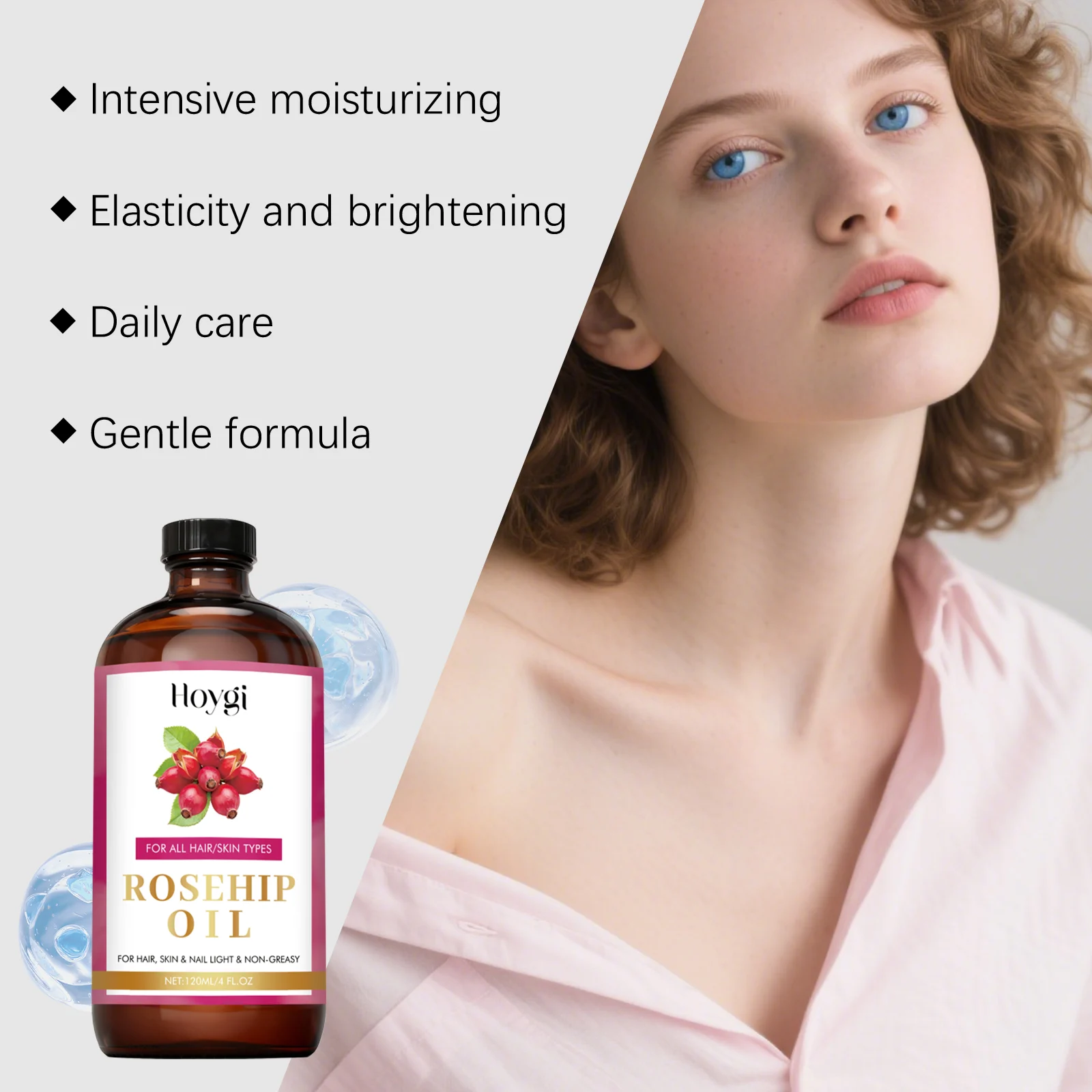 Hoygi Rosehip Seed Oil Lightweight Body Care for Hair Skin & Nails 7 rosehip seed body oil hoy 96ymcph8 desc 7