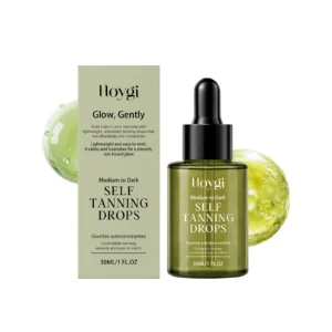 Hoygi self-tanning drops 30ml for a natural sun-kissed glow and skin hydration.