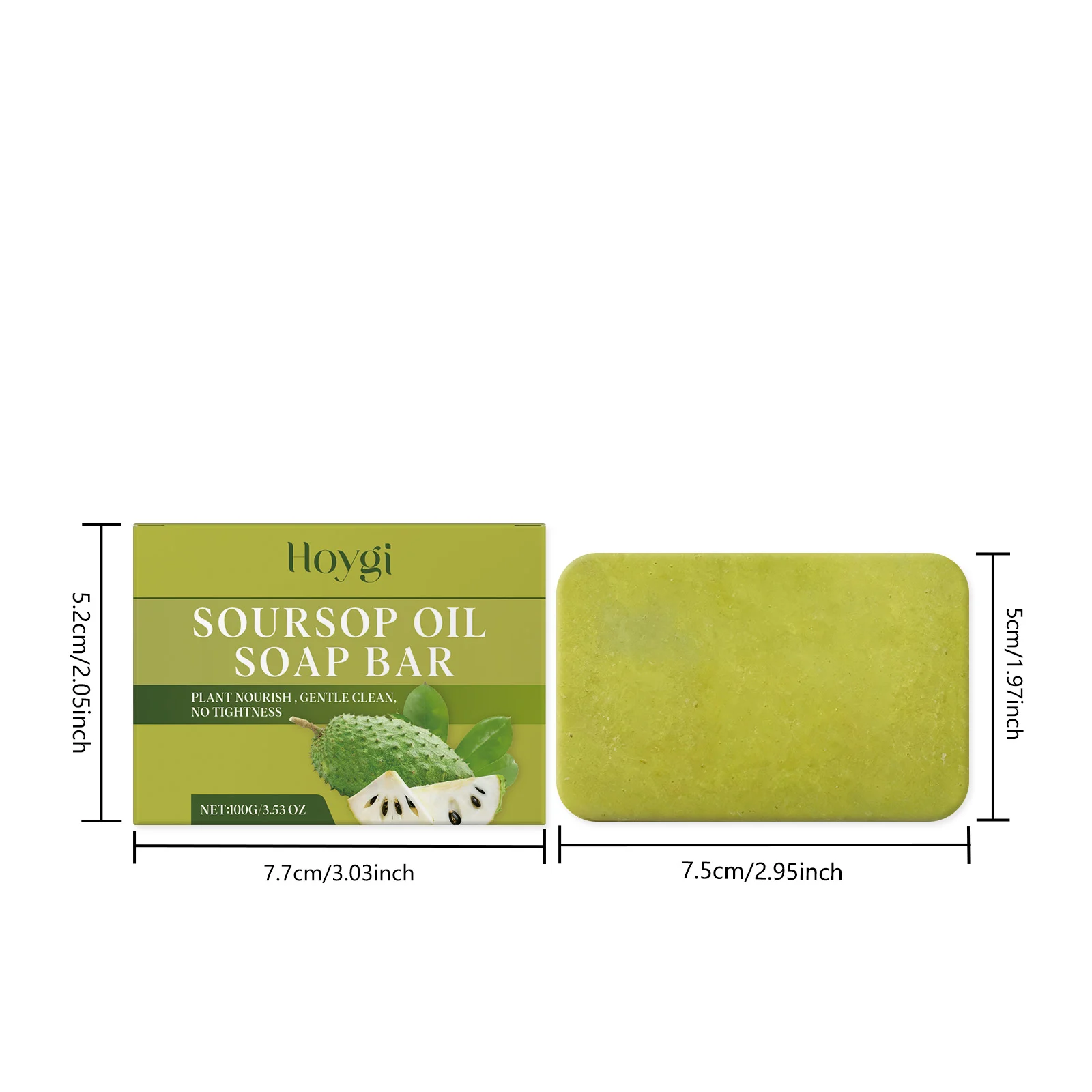 Soursop Oil Soap Bar 100g for Gentle Cleansing, Nourishing & Hydrating Skin Care 1 soursop oil soap bar 100g gentle cleansing nourishing hoy qn99qhqj desc 1