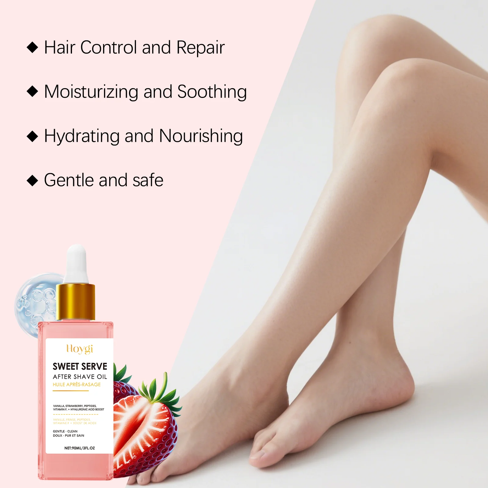 Strawberry After Hair Removal & Shave Care Oil 90ml for Moisturizing & Slowing Hair Growth 6 strawberry after hair removal shave care oil 90ml hoy 56k7q9ph desc 6